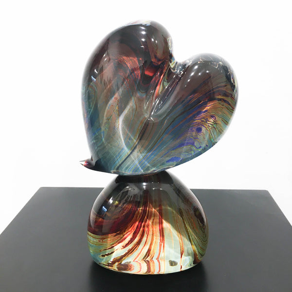 Heart of Glass, Glass Sculpture, Heart Gifts