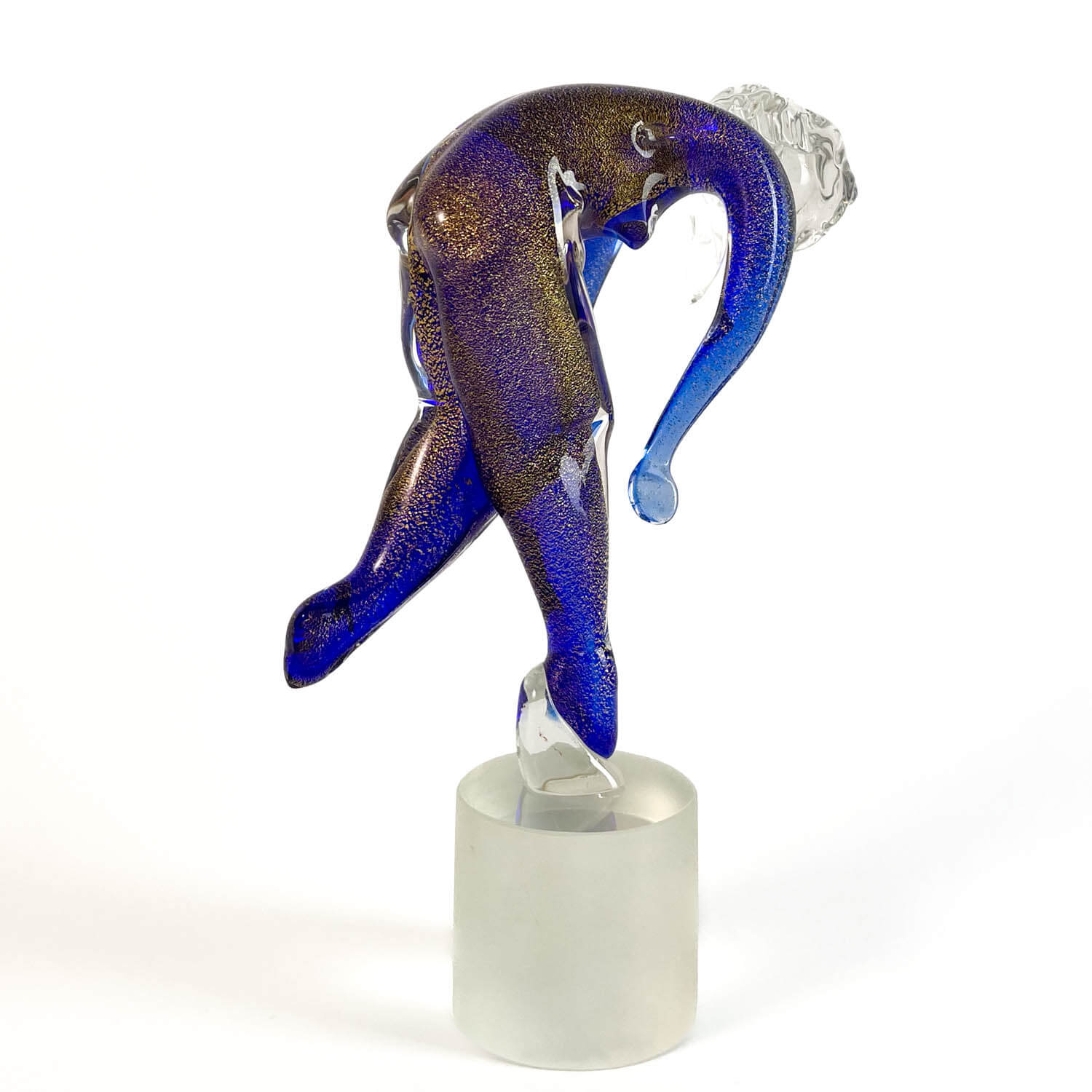 Blu Murano Glass Dancer