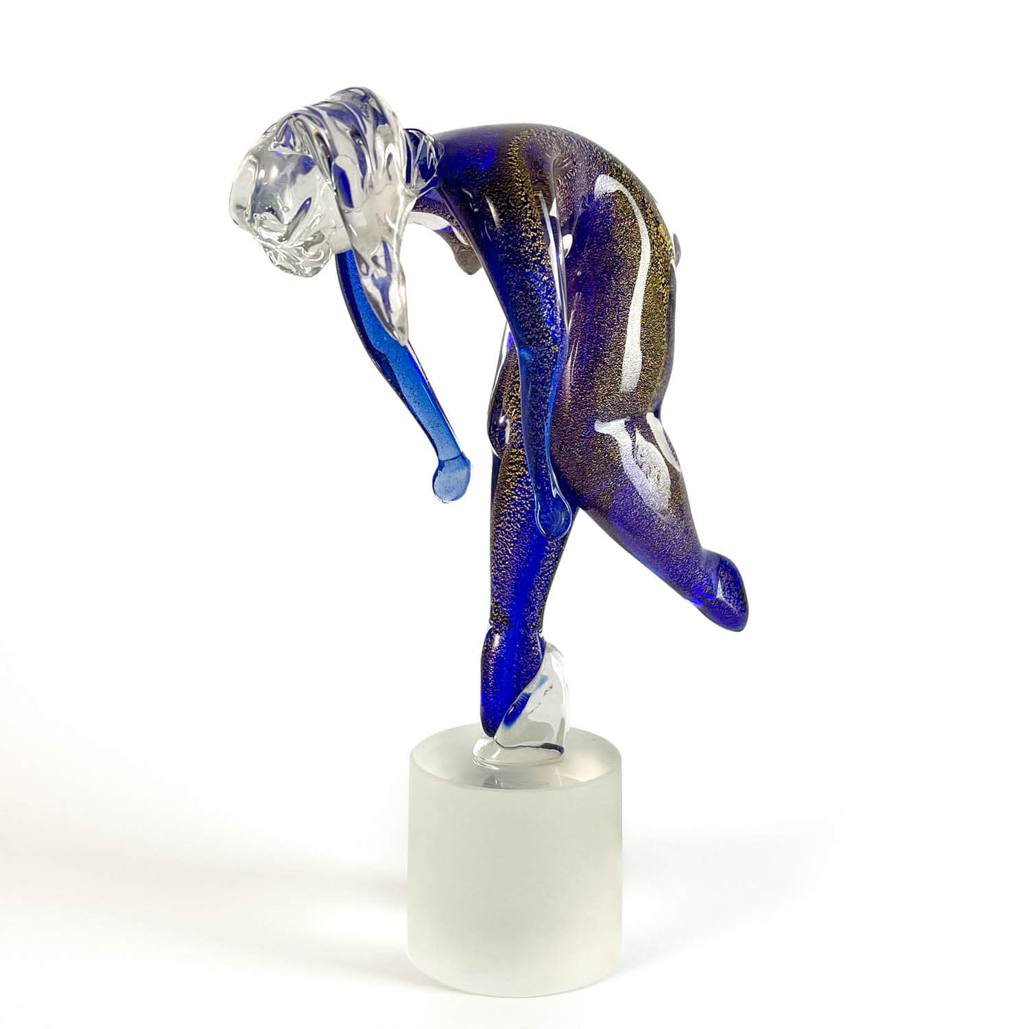 Blu Murano Glass Dancer