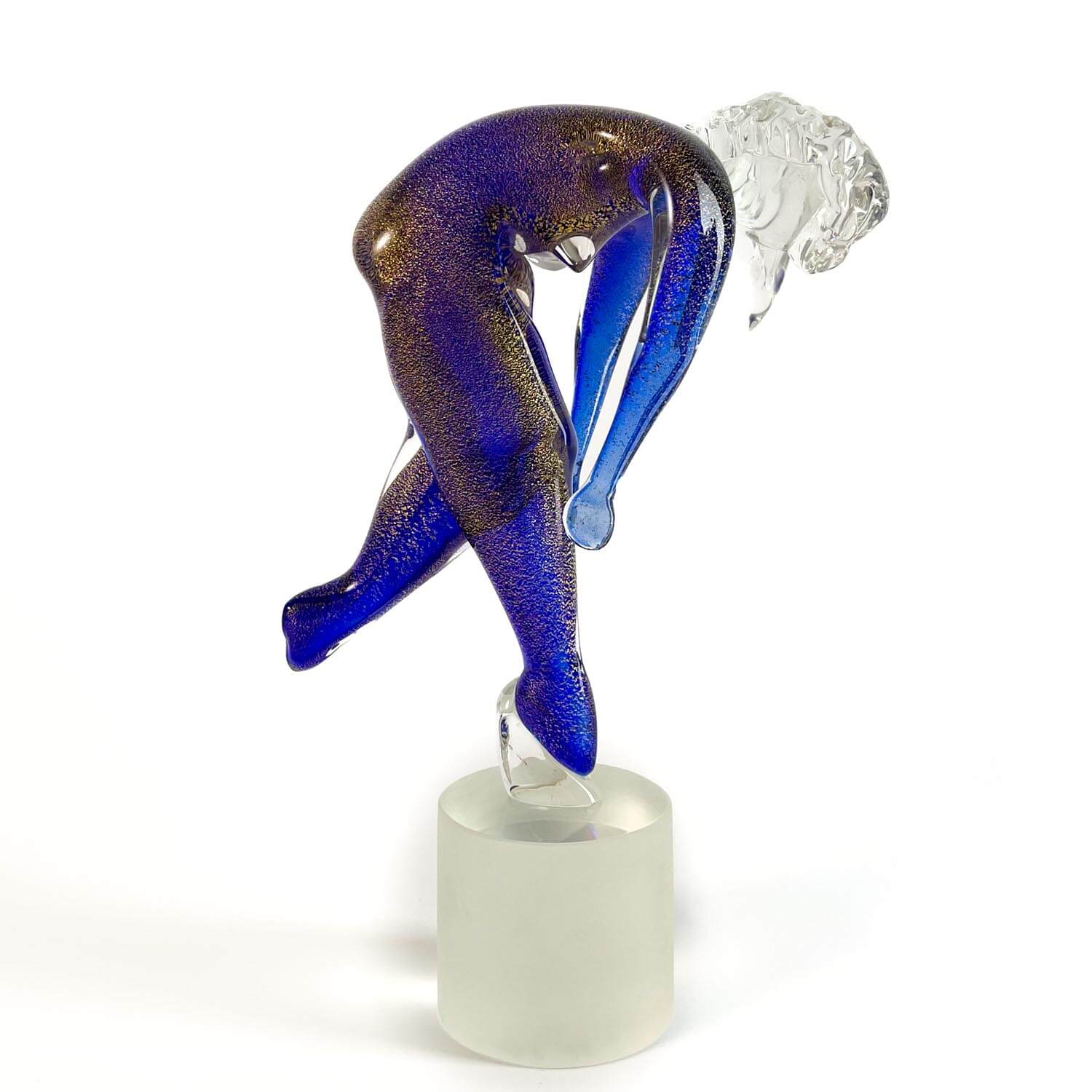 Blu Murano Glass Dancer