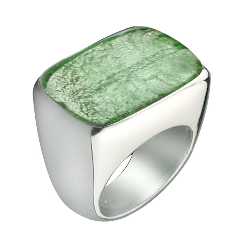 Silver 925 Ring with Murano Glass Bead