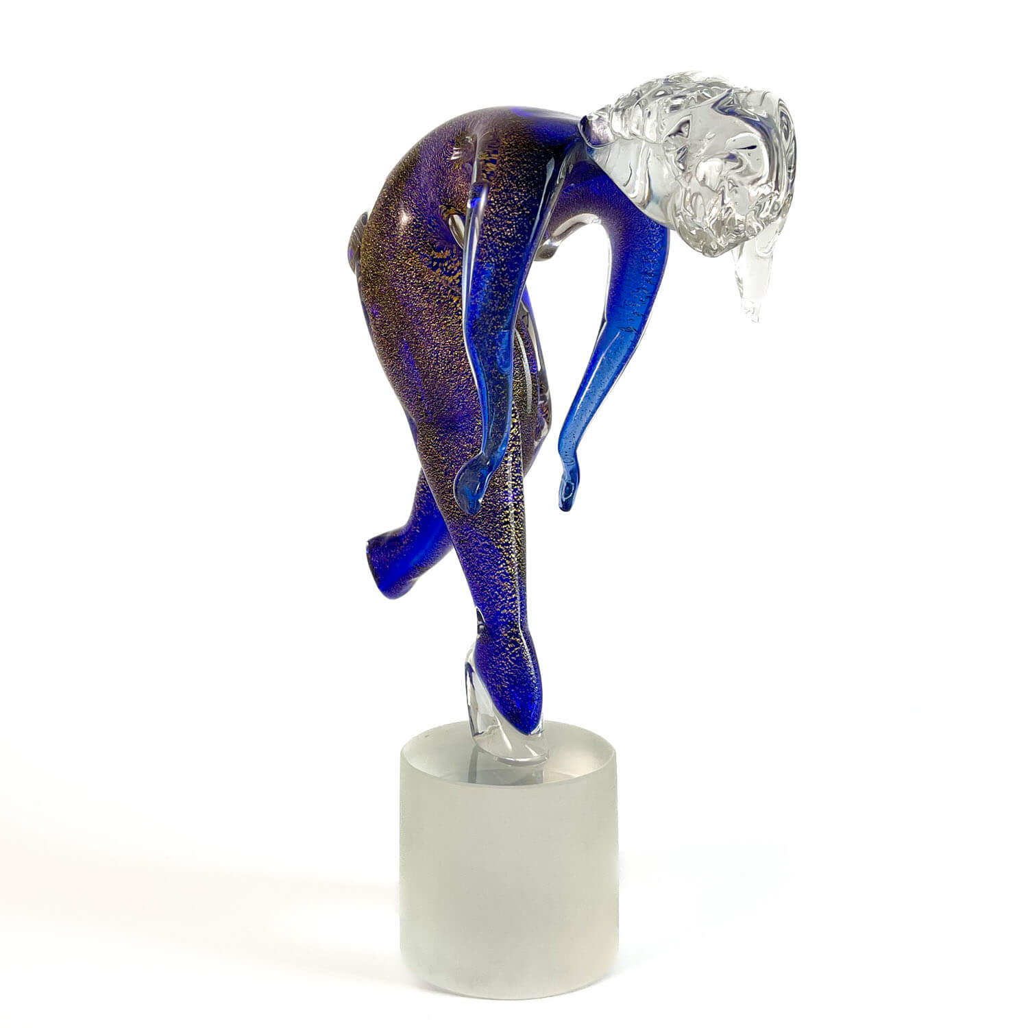 Blu Murano Glass Dancer