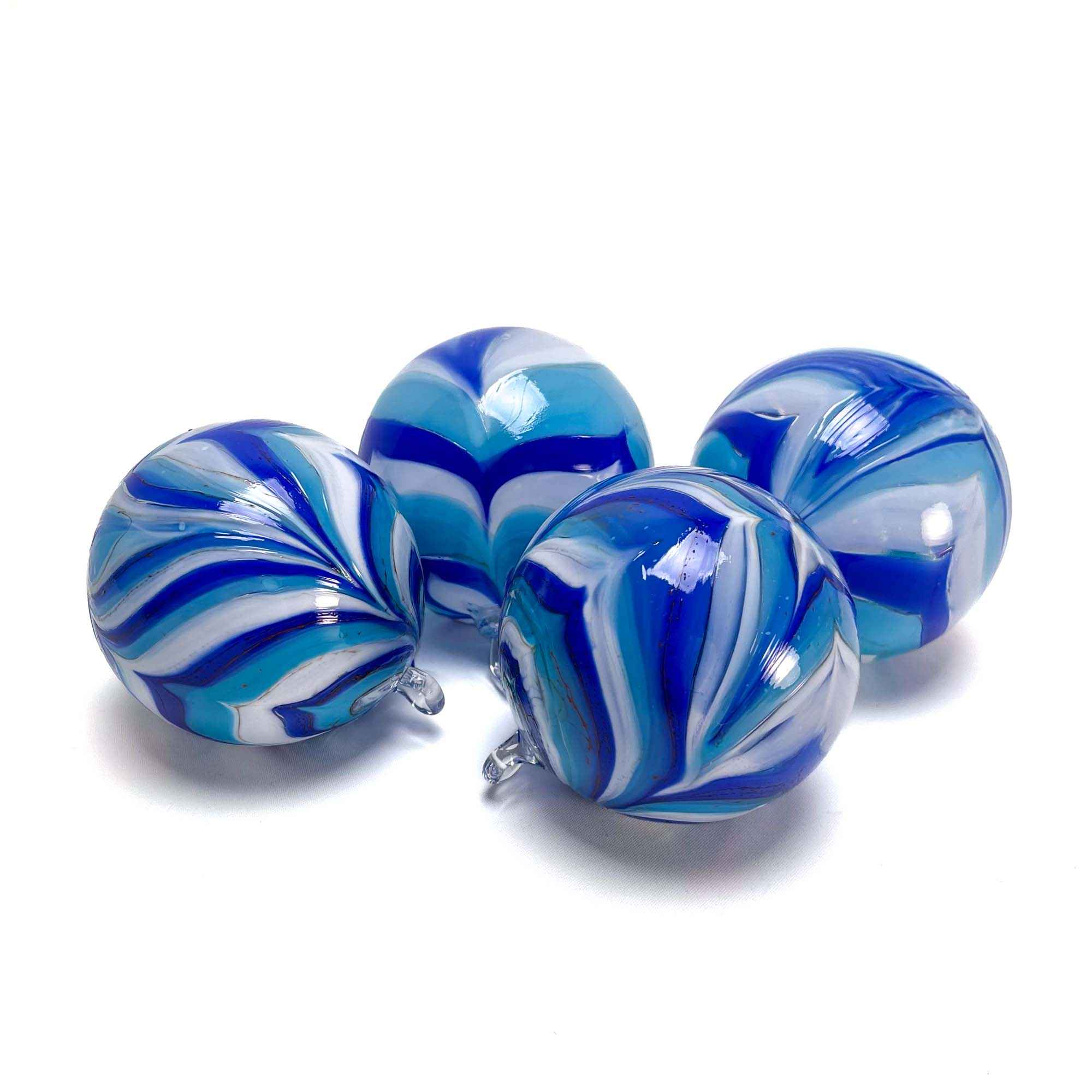 Christmas Balls with Colorful Waves