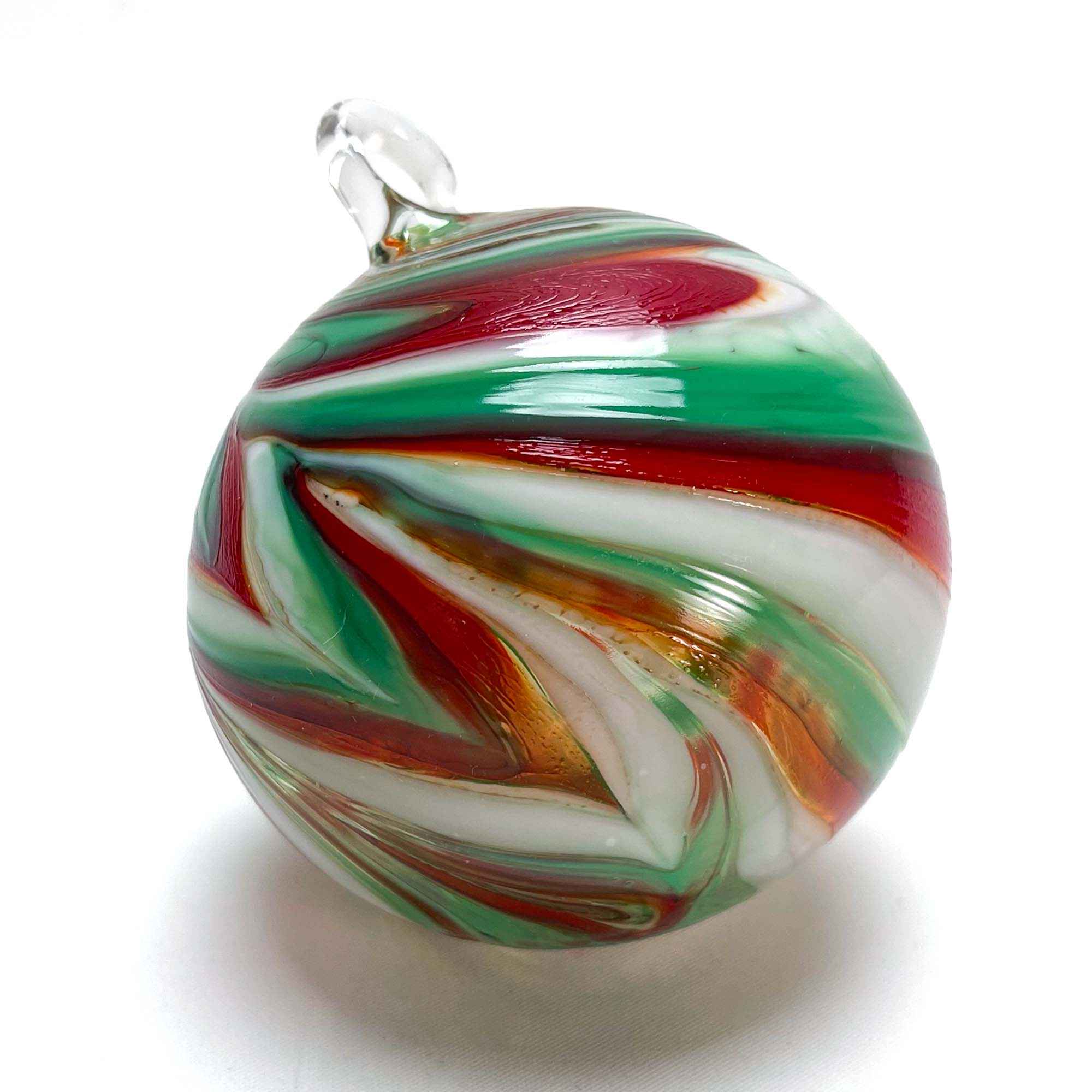 Christmas Balls with Colorful Waves