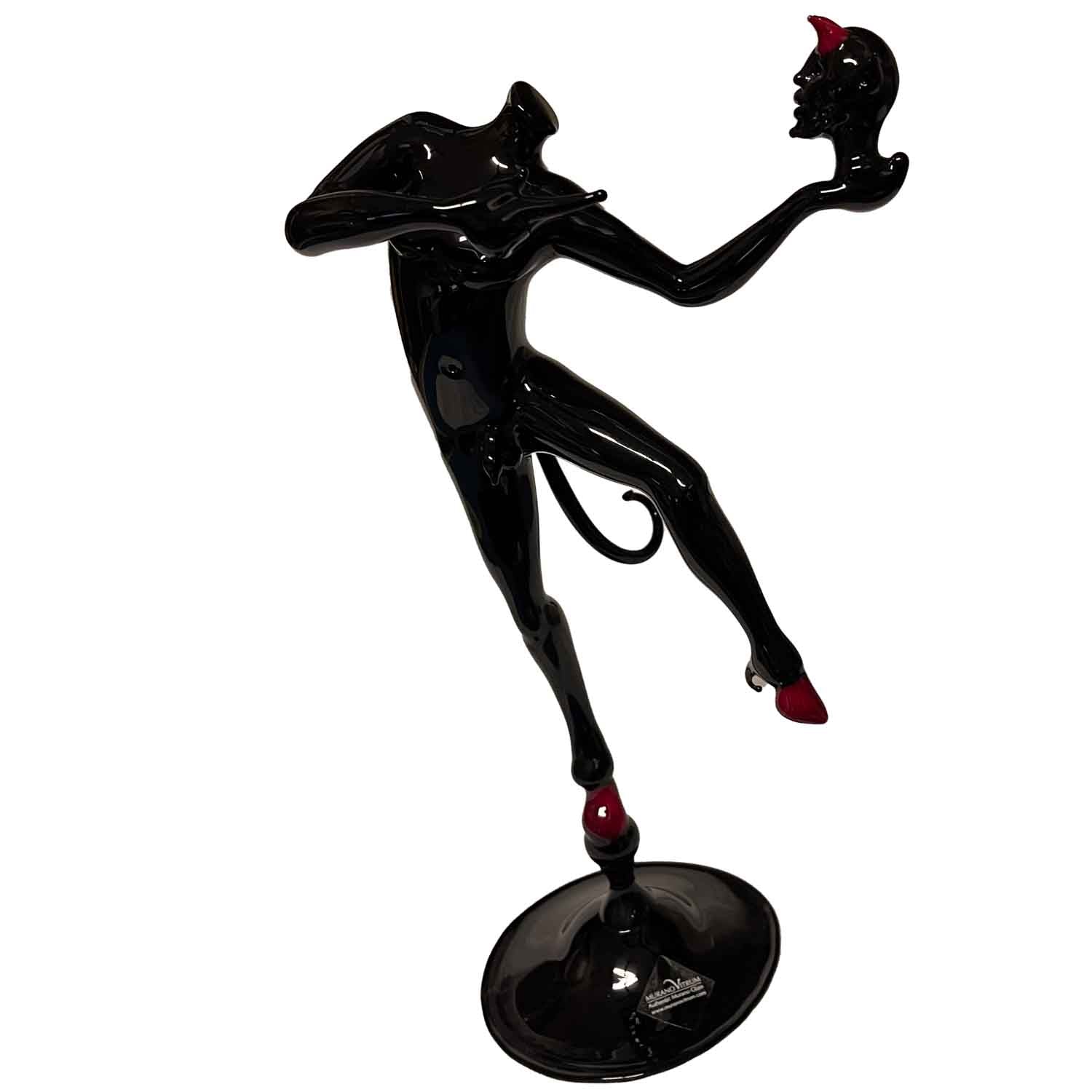 Beheaded devil - murano glass