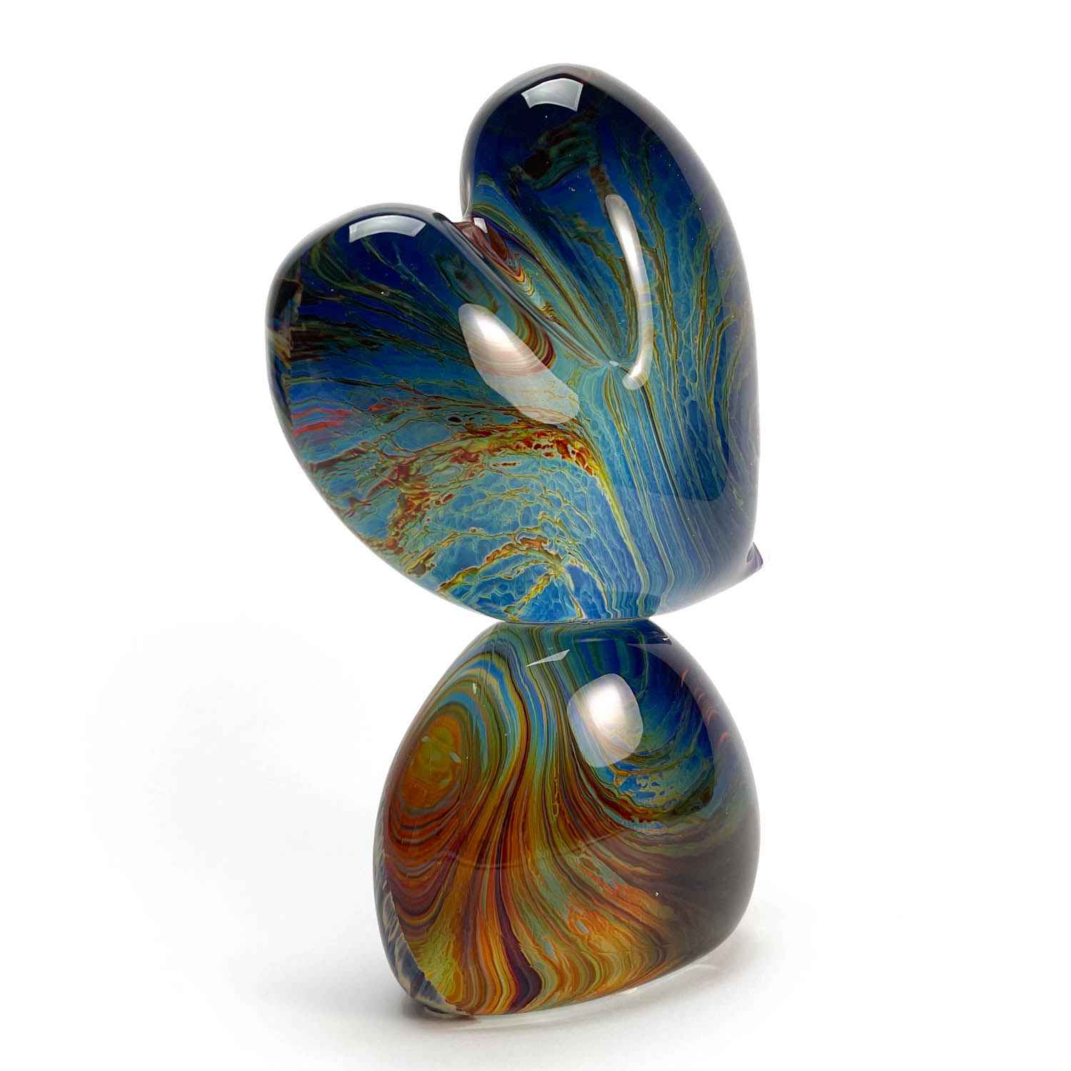 Coeur en Verre - Cristal de Murano - 25 cm