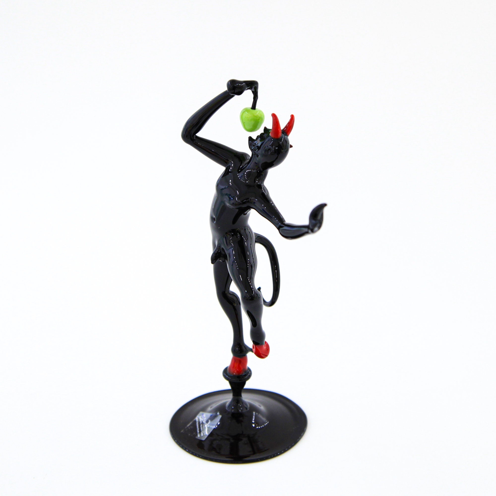 Temptation devil with apple - Murano Glass