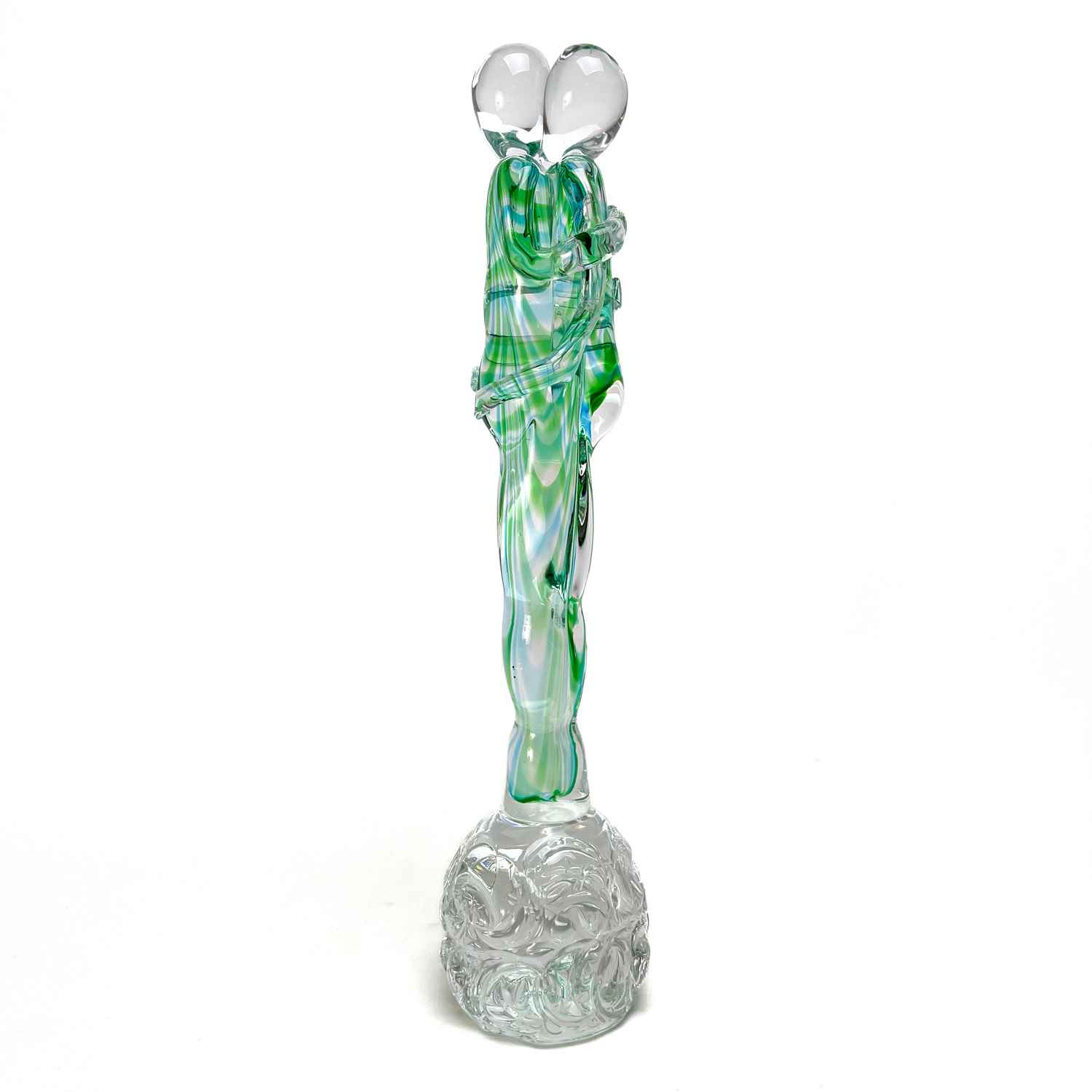 Lovers Figure Green and Crystal