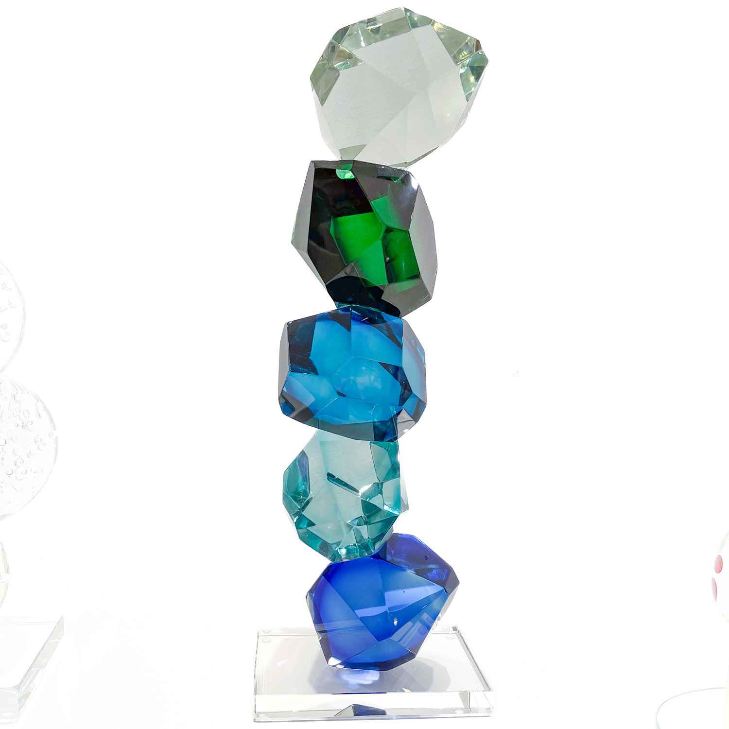 Diamants Émeraudes Saphirs - Verre de Murano Contemporain