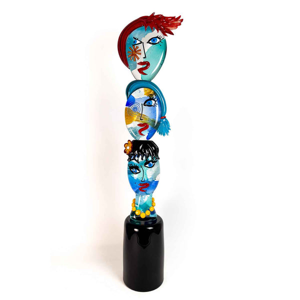 Picasso-inspired - Authentic Murano Glass Sculpture - Art Cubist Style