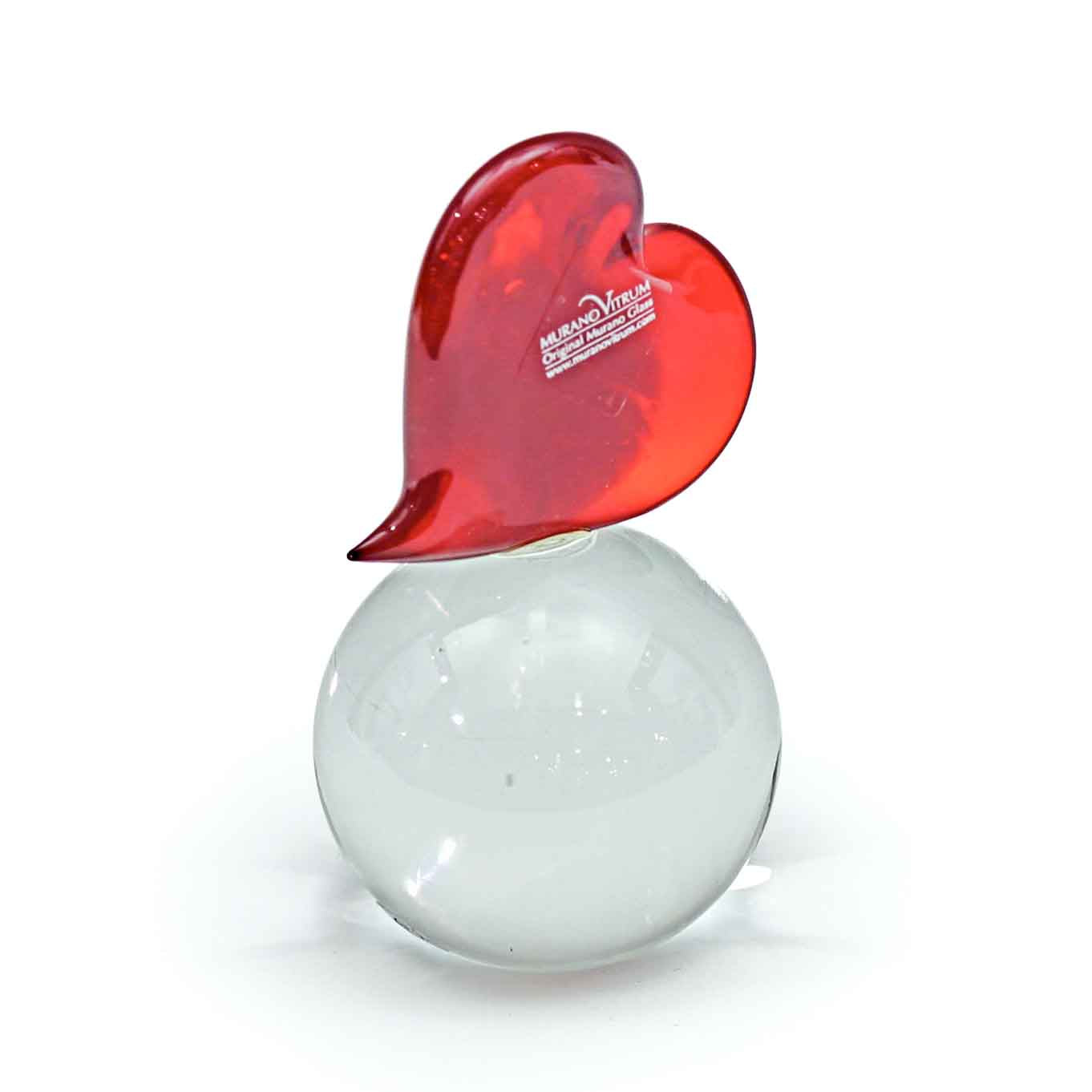 Wedding Favor - Heart on Round Base