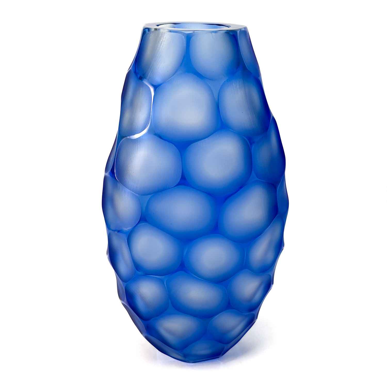 Pavone Vase Blue - Murano Glass