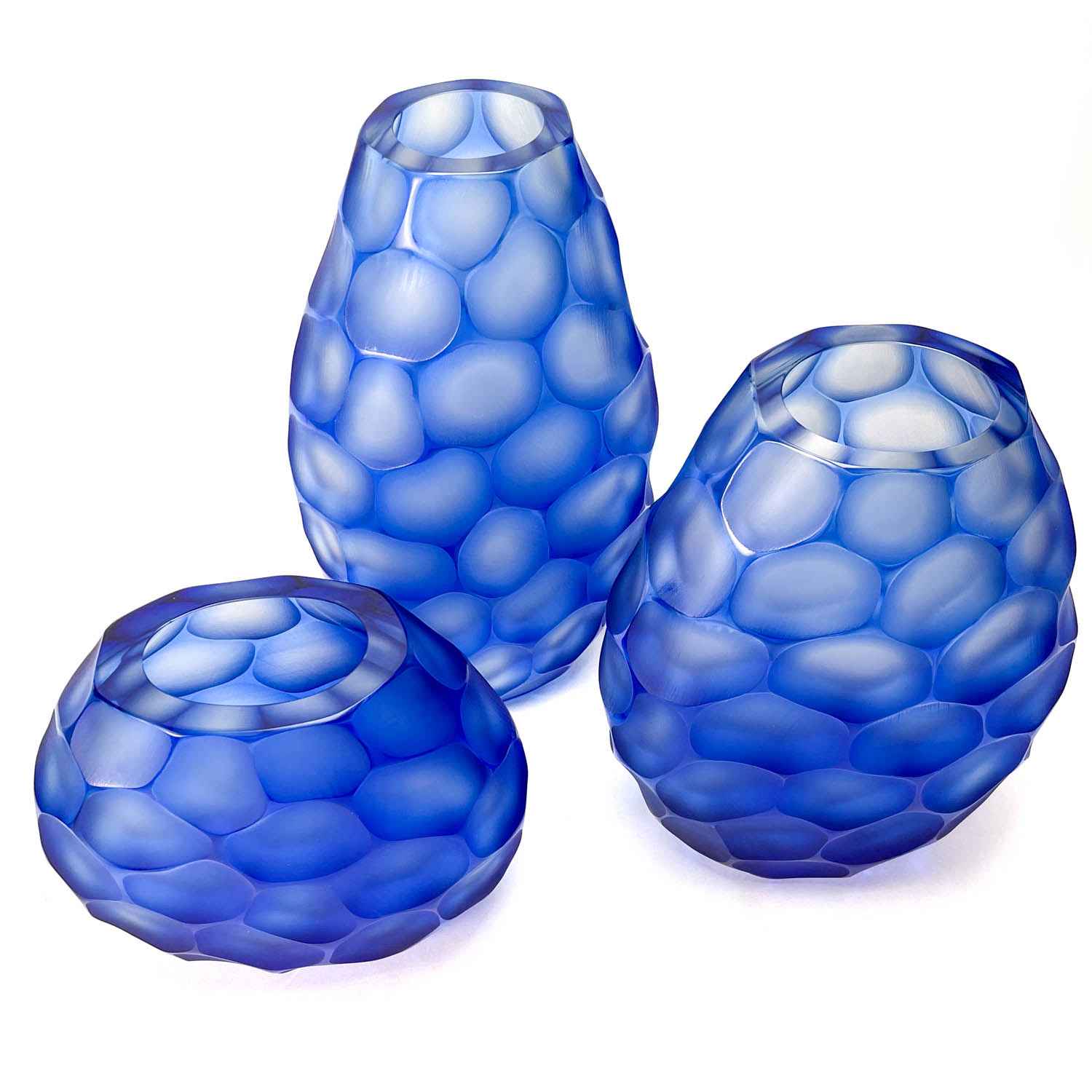 Pavone Vase Blue - Murano Glass