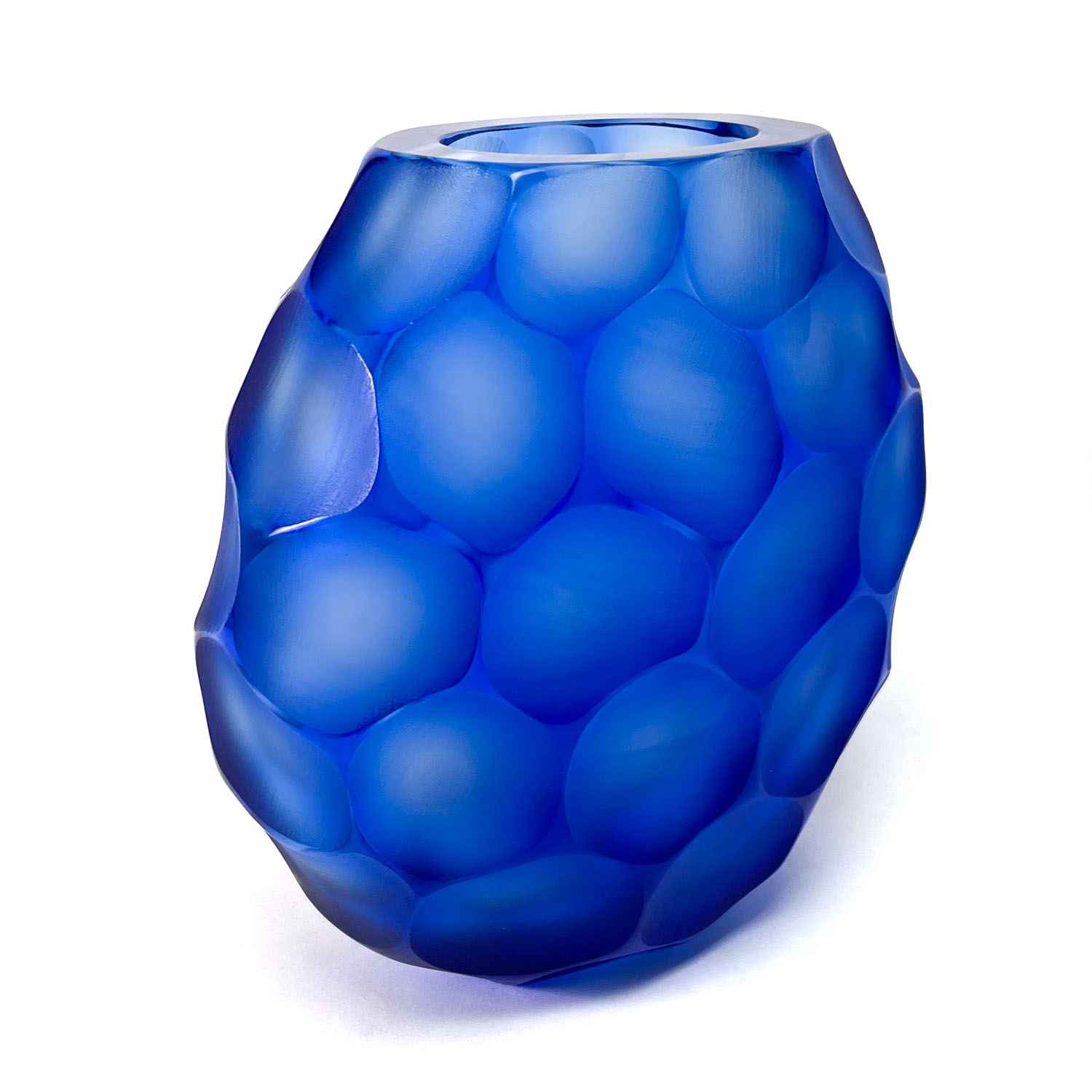 Pavone Vase Blue - Murano Glass