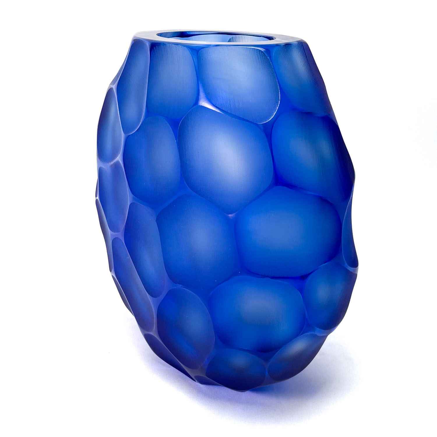 Pavone Vase Blue - Murano Glass