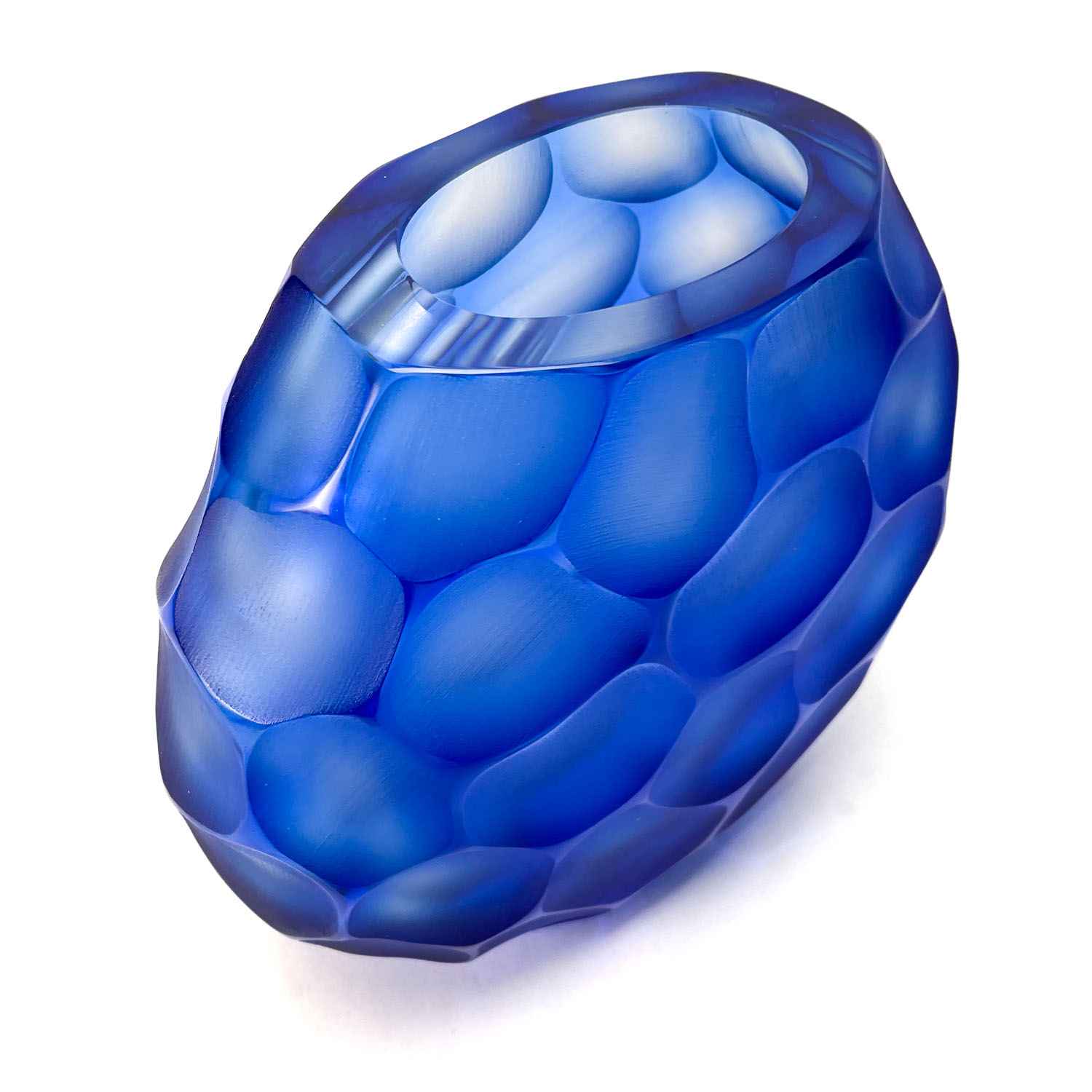 Pavone Vase Blue - Murano Glass