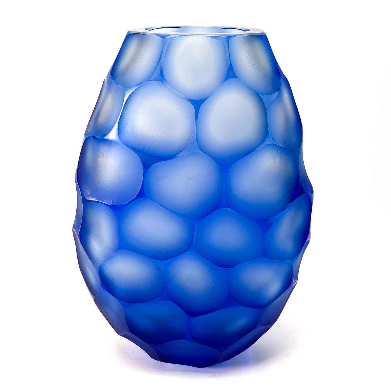 Pavone Vase Blue - Murano Glass