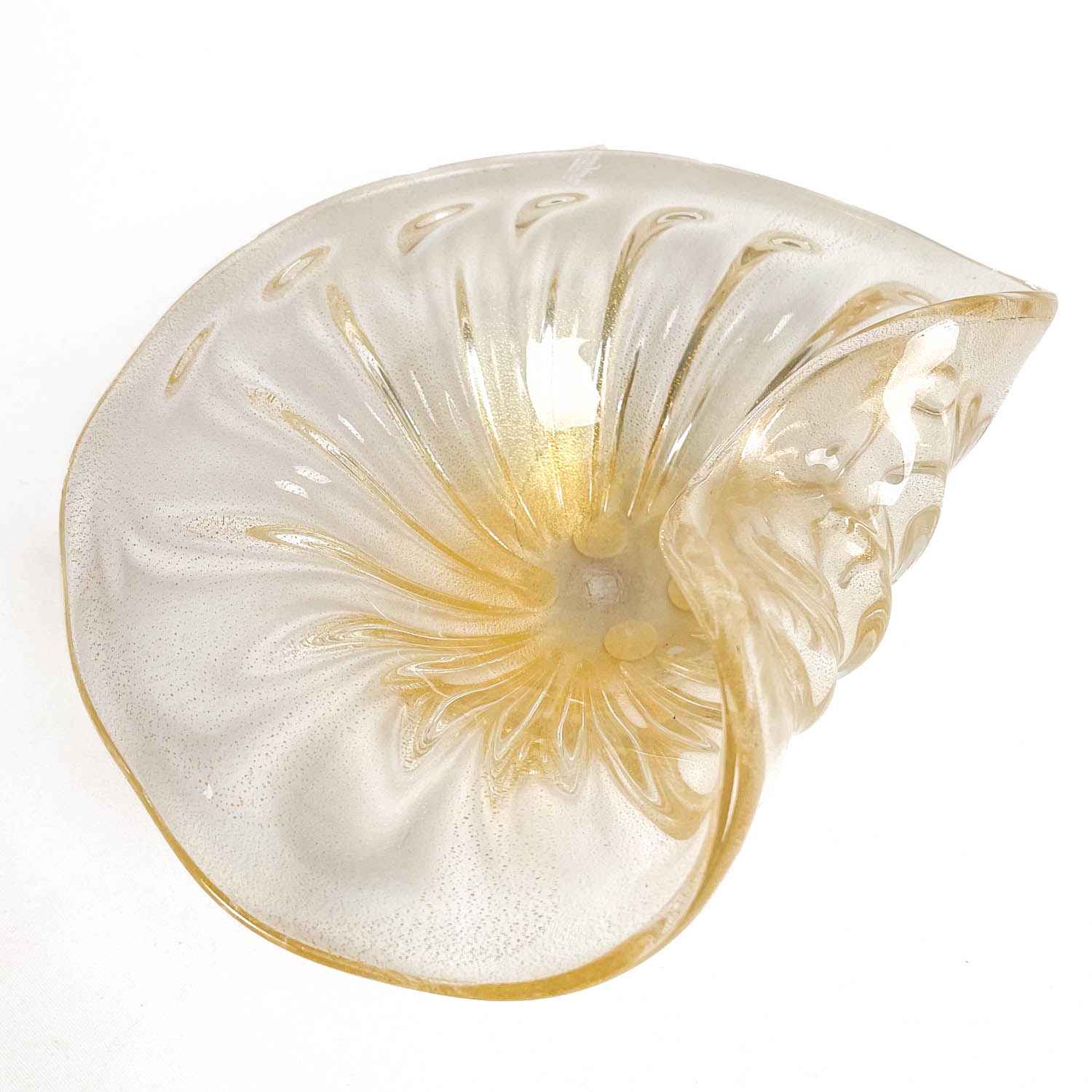 Gold Leaf Classic Centerpiece - Murano Glass