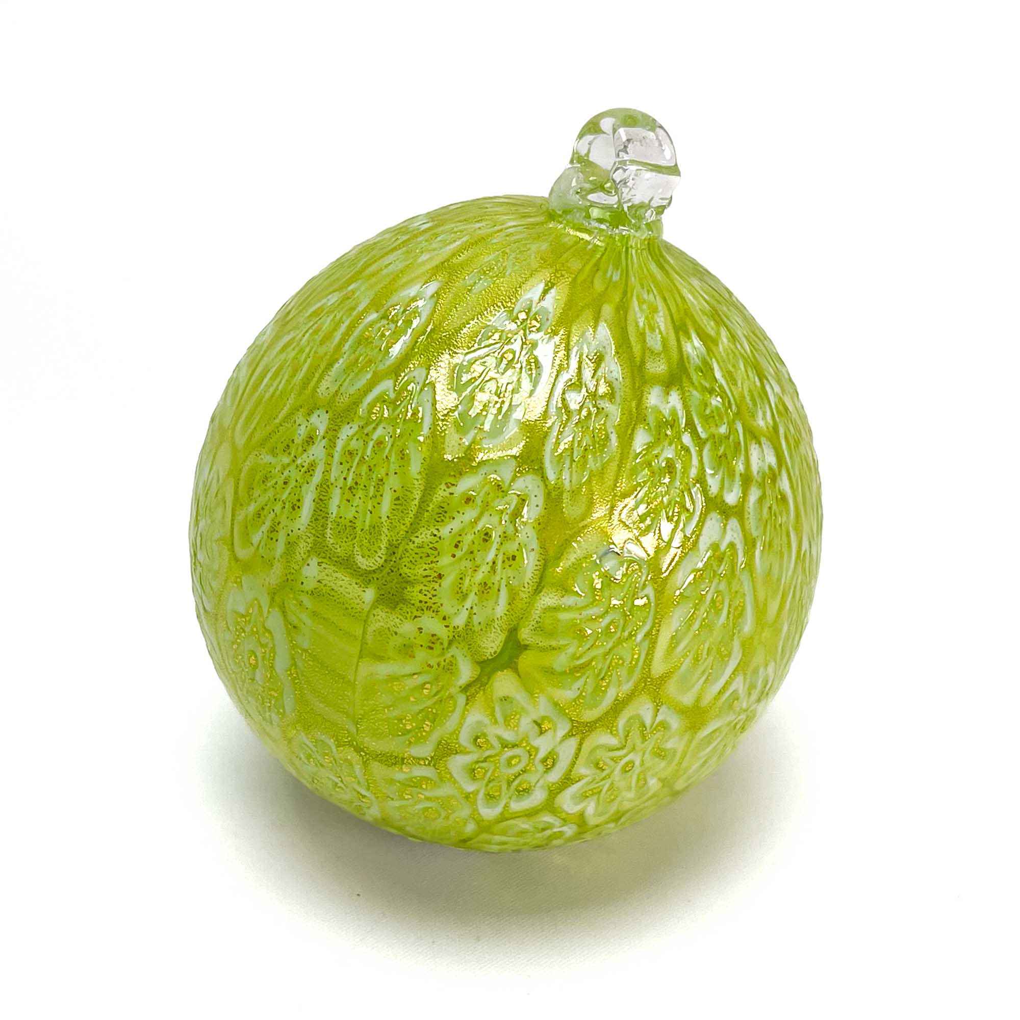 Christmas Glass bauble - Murrina green