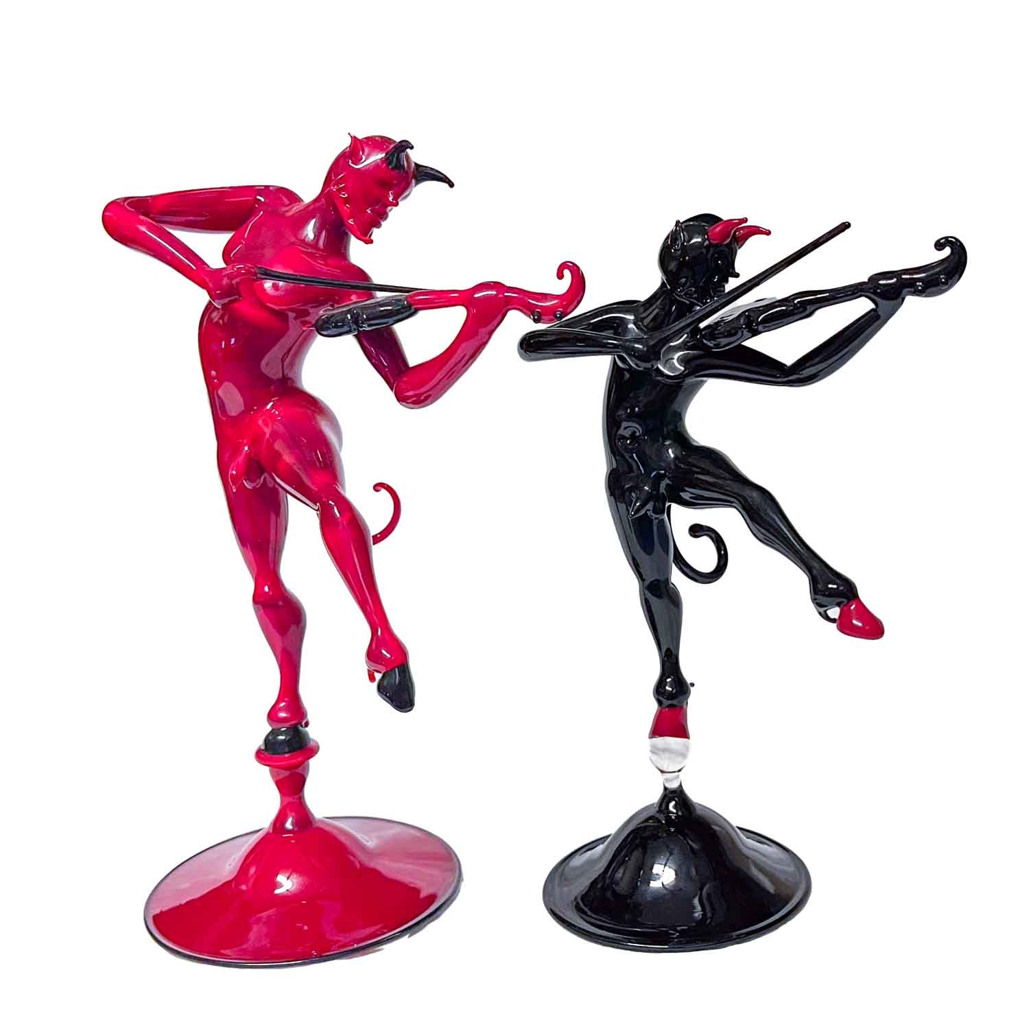 Paganini Devil with violin - Murano Glass