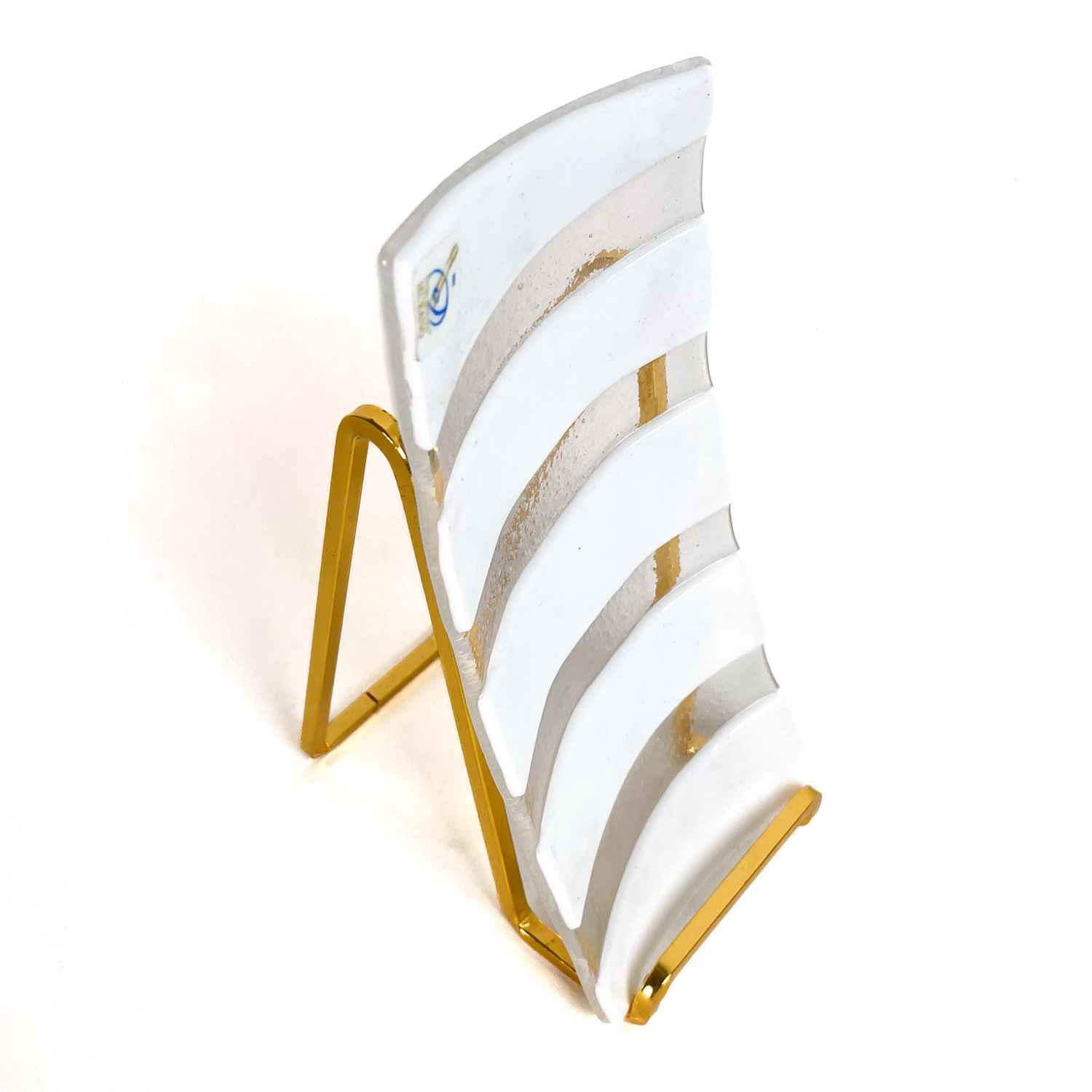 Plate - Trinket Tray - White Stripes