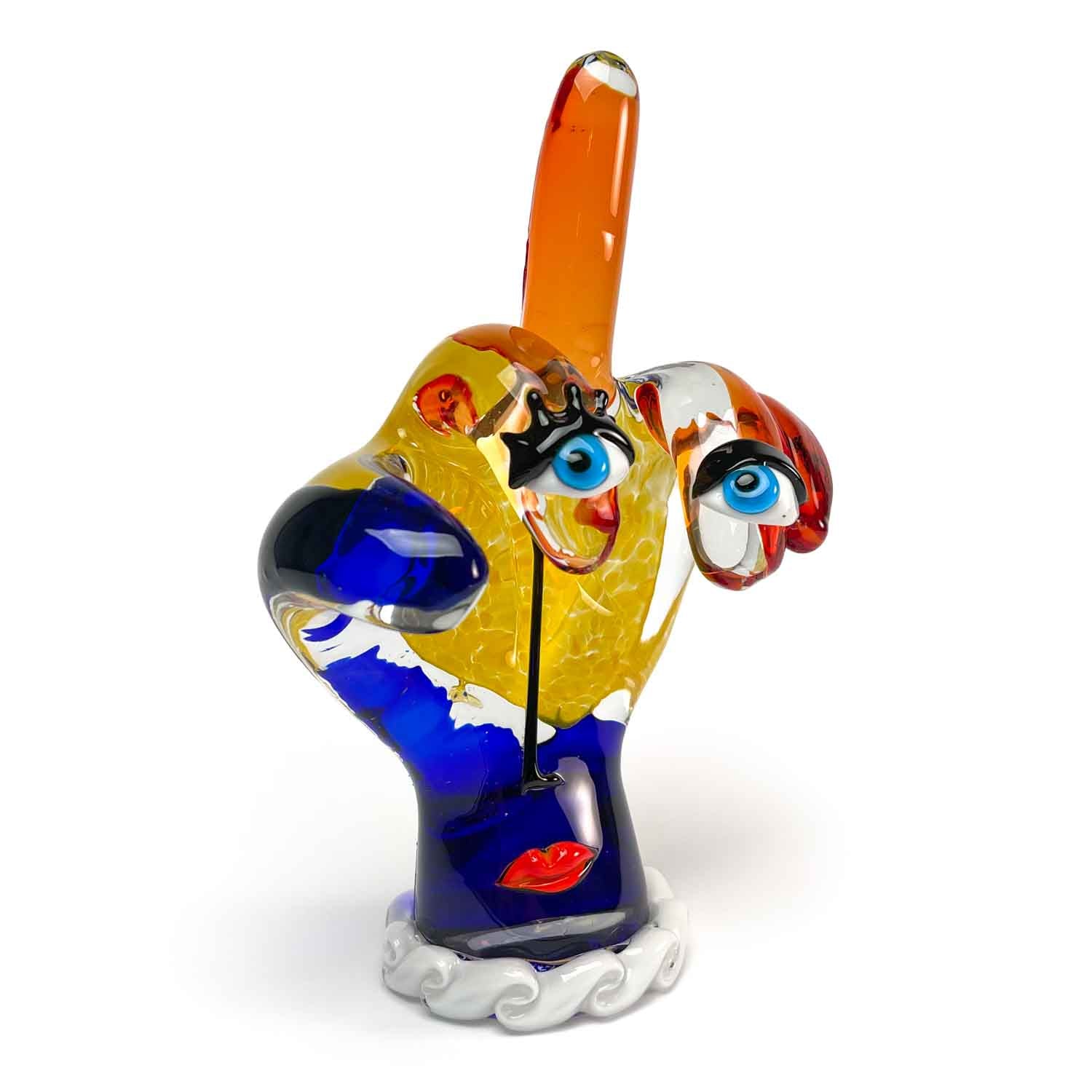 Middle Finger Hand  - Emoji Glass