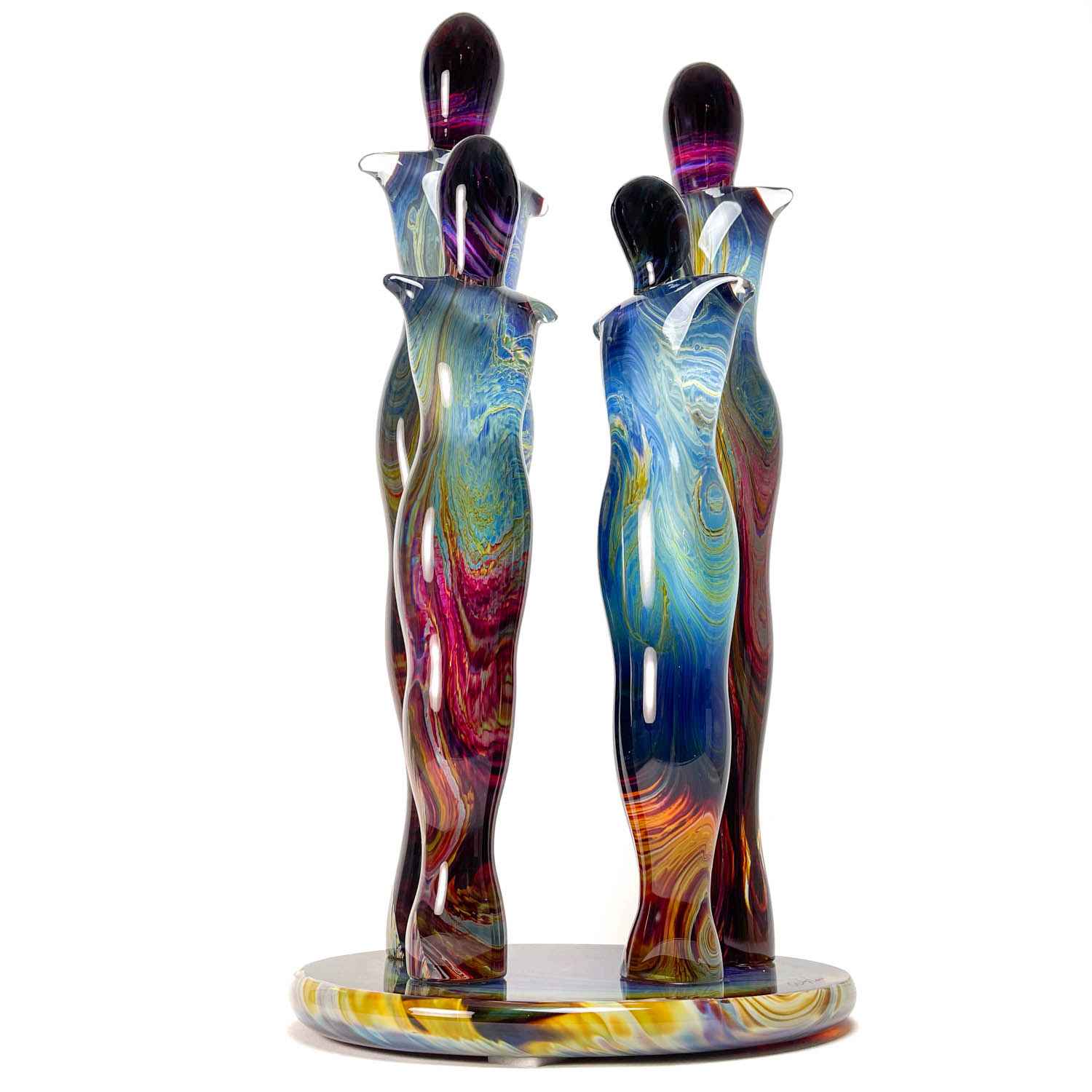 The Family | Murano Glass | Chalcedony Art