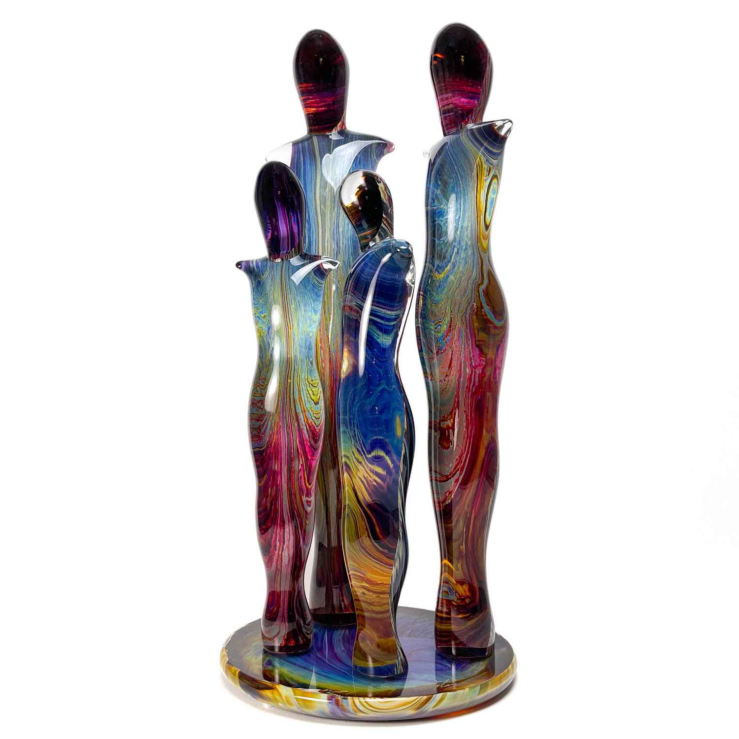 La famille | Verre de Murano | Art de la calcédoine