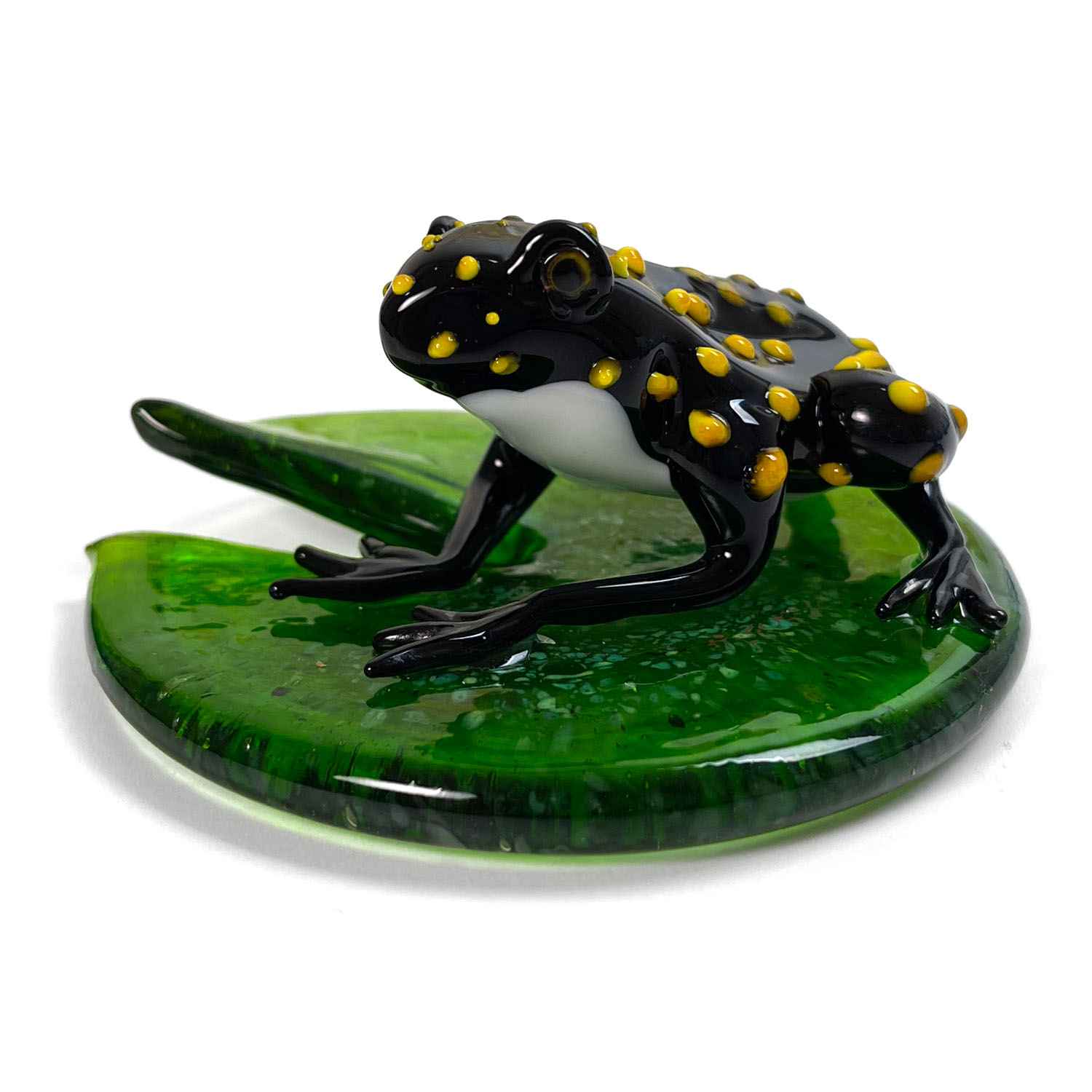 Frog on a Water Lily Leaf - Murano Glass