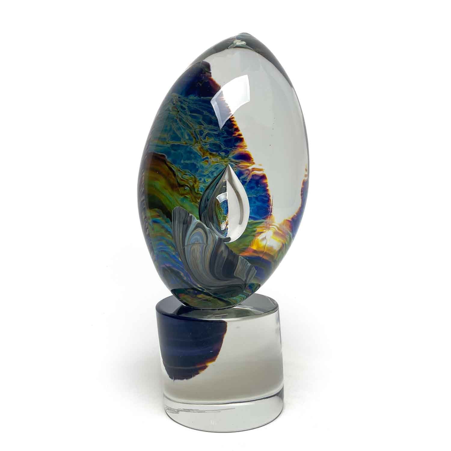 Murano Glass Calcedony Egg