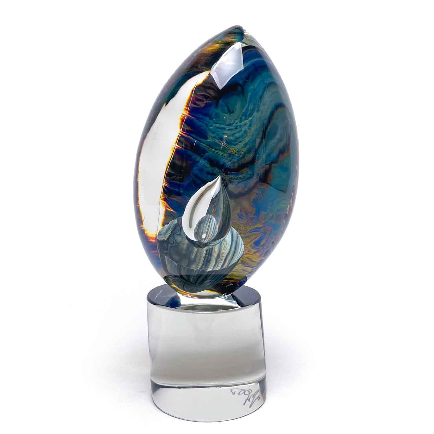 Murano Glass Calcedony Egg