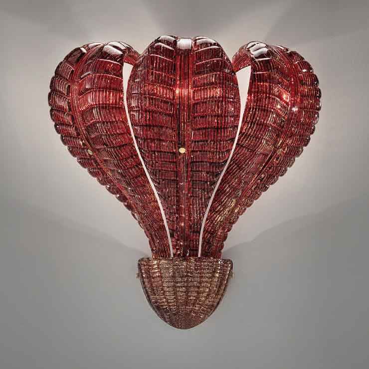 Naga Wall Lamp - Murano Glass