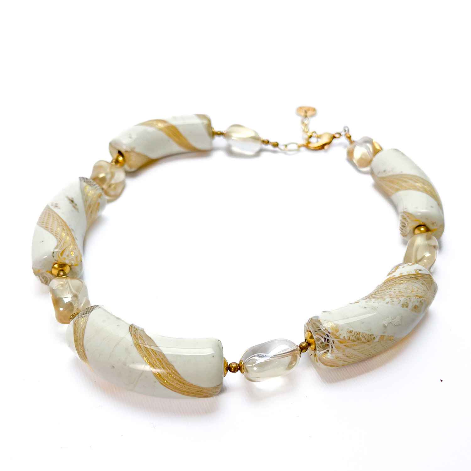 Collier blanc - Verre de Murano