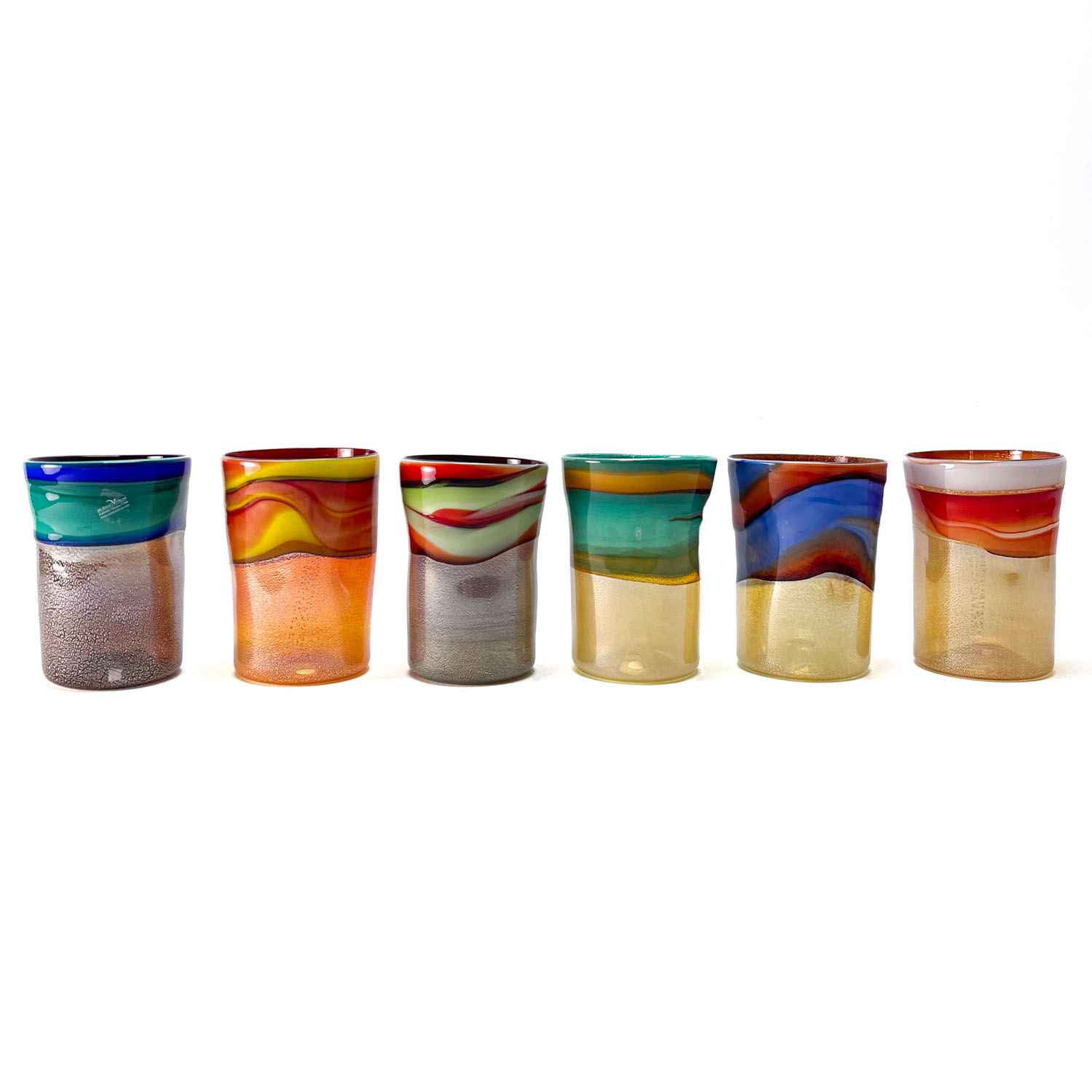 Verres à boire Reticolo - Lot de 6 pz