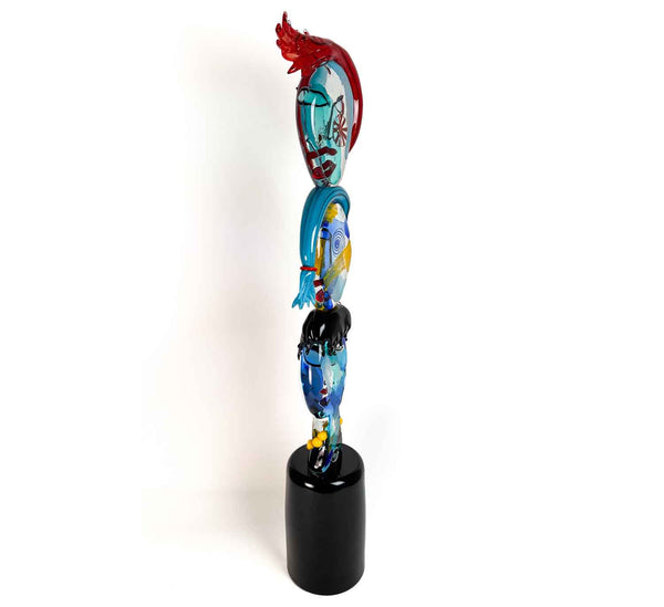 Picasso-inspired - Authentic Murano Glass Sculpture - Art Cubist Style