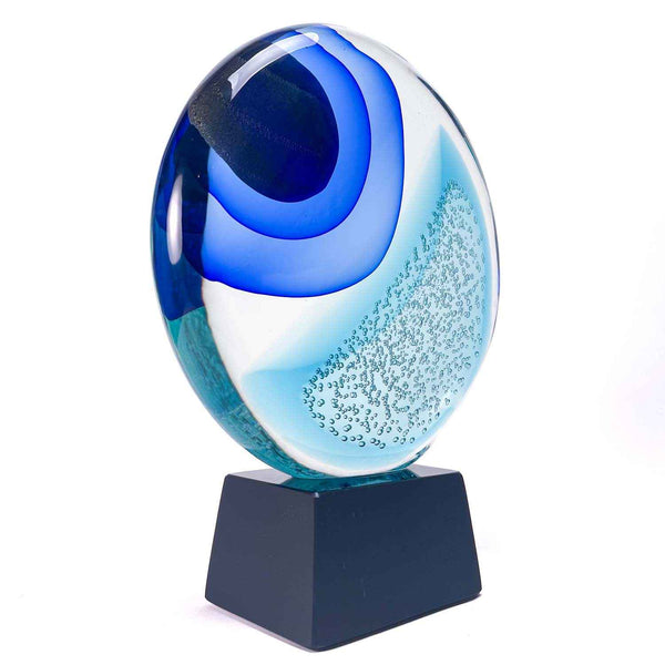 Sky and Sea Murano Glass Stone | Contemporary Art | Murano Sculptures