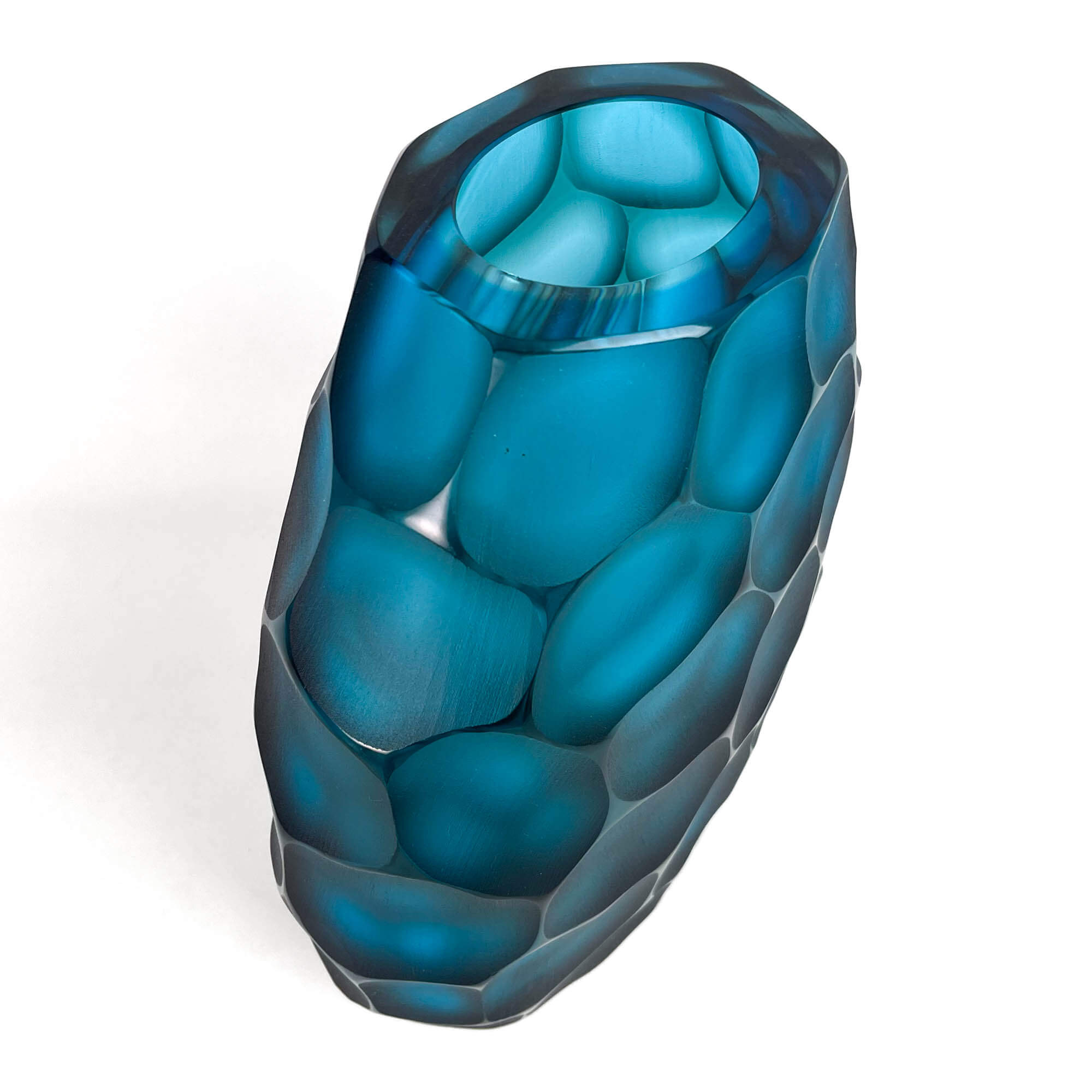 Pavone Vase Octanium - Murano Glass