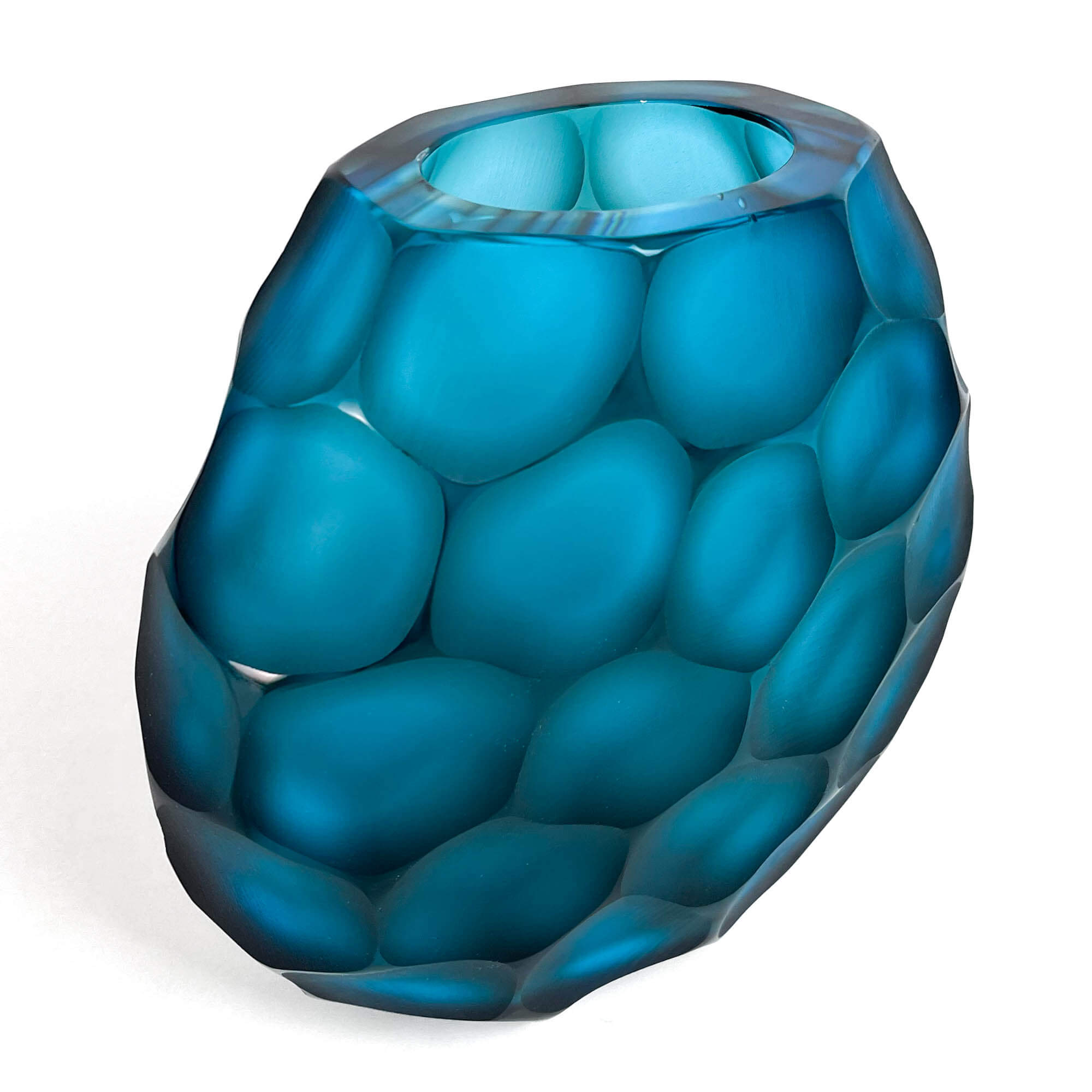 Pavone Vase Octanium - Murano Glass