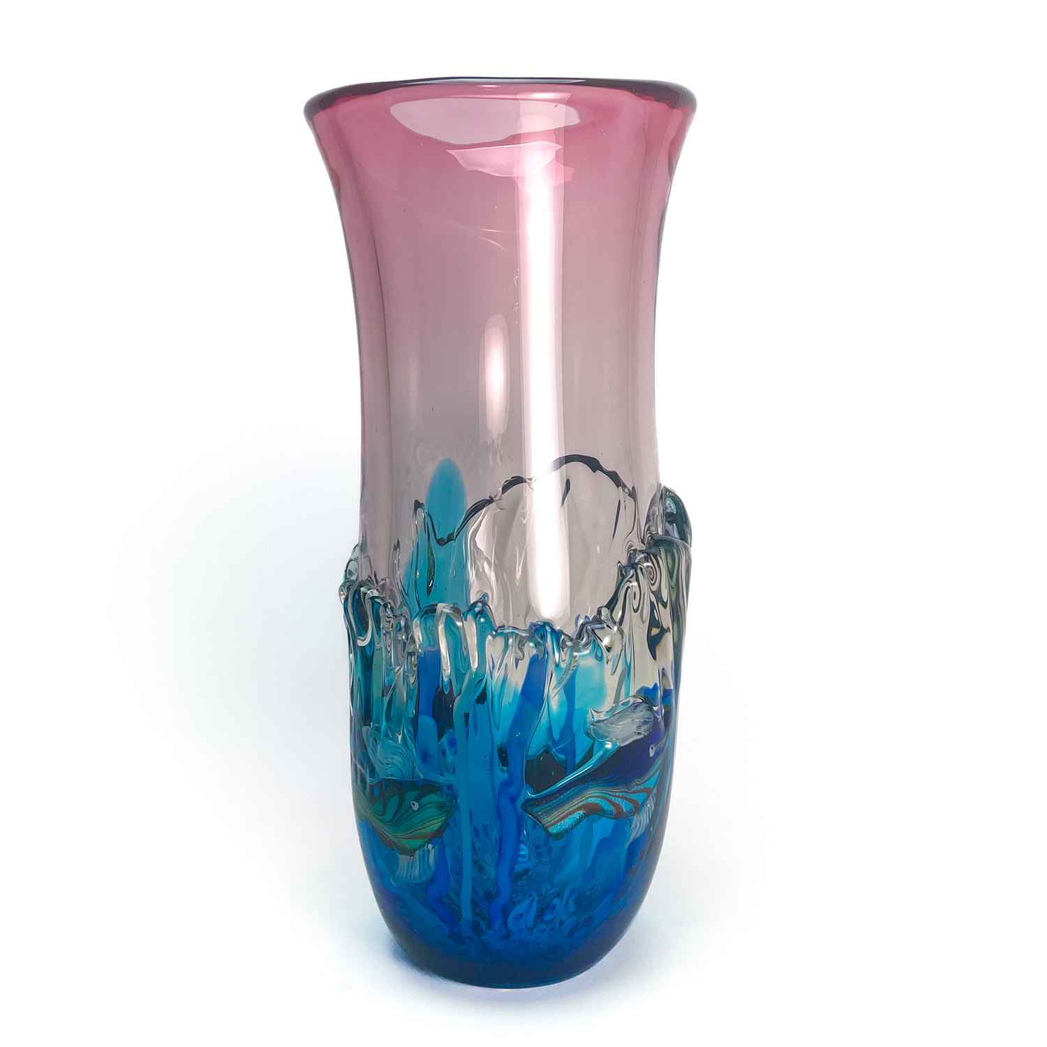 Exquisite Murano Glass Decorative Art store Splash Vase