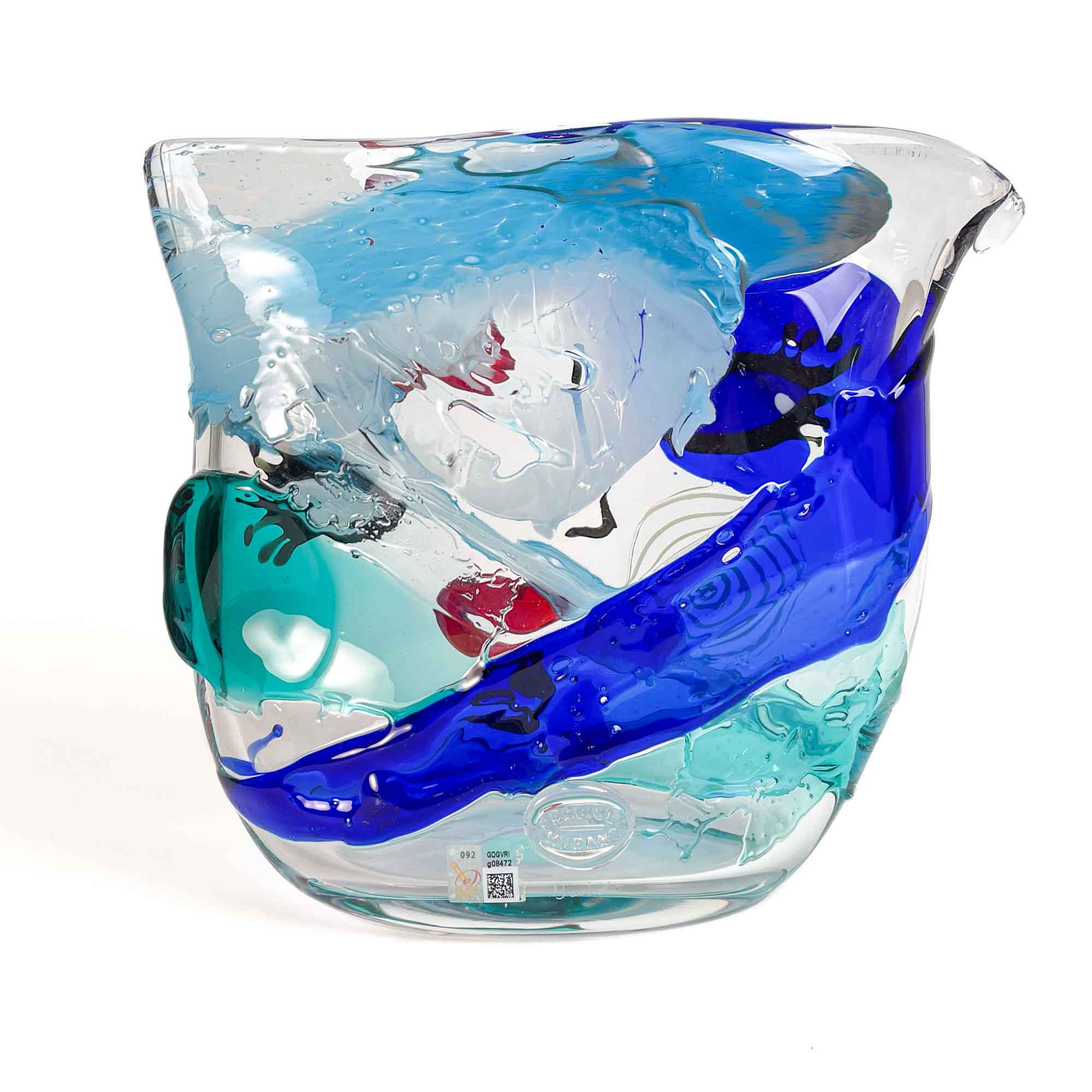 Vase - Valentine - Blown Murano glass - Wide