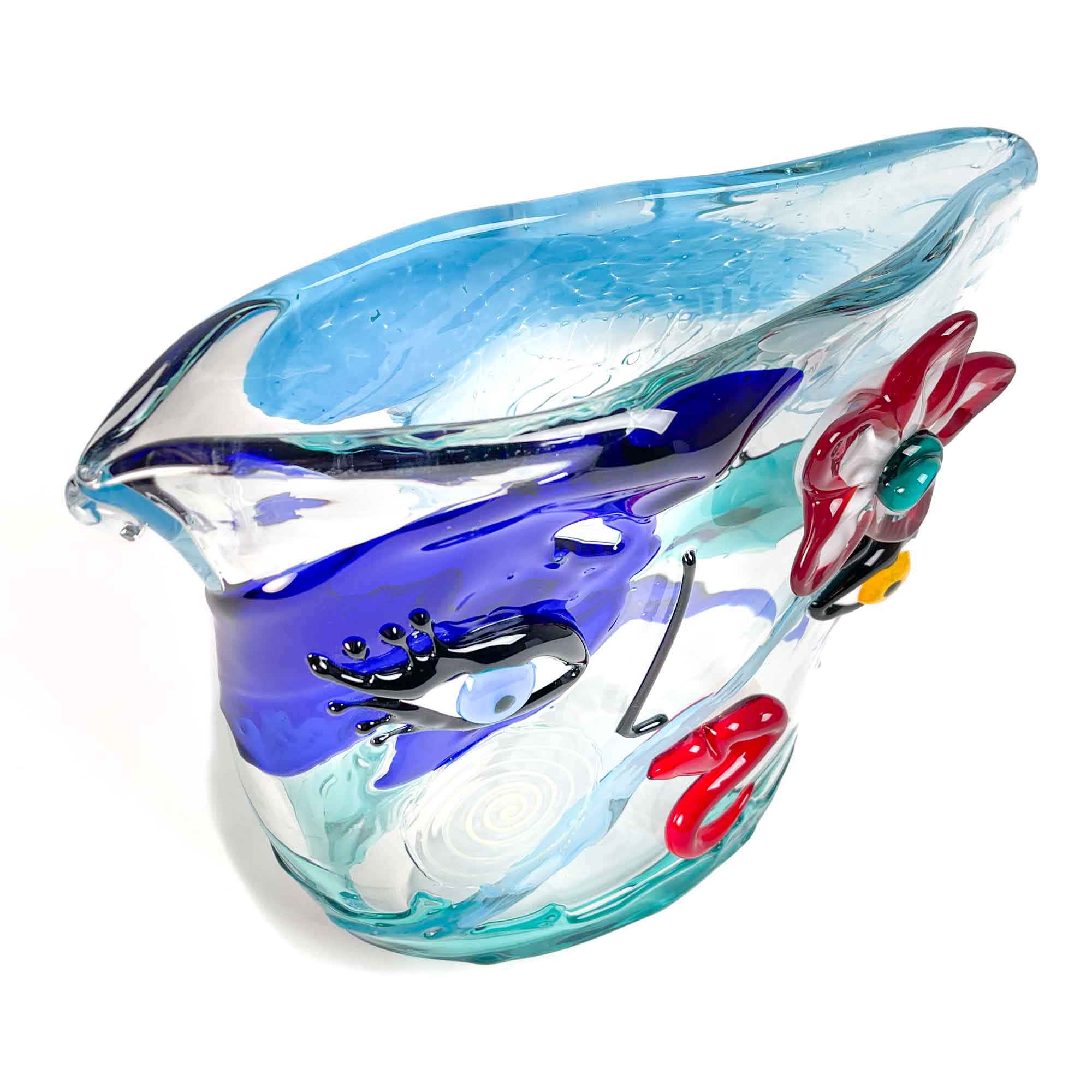 Vase - Valentine - Blown Murano glass - Wide