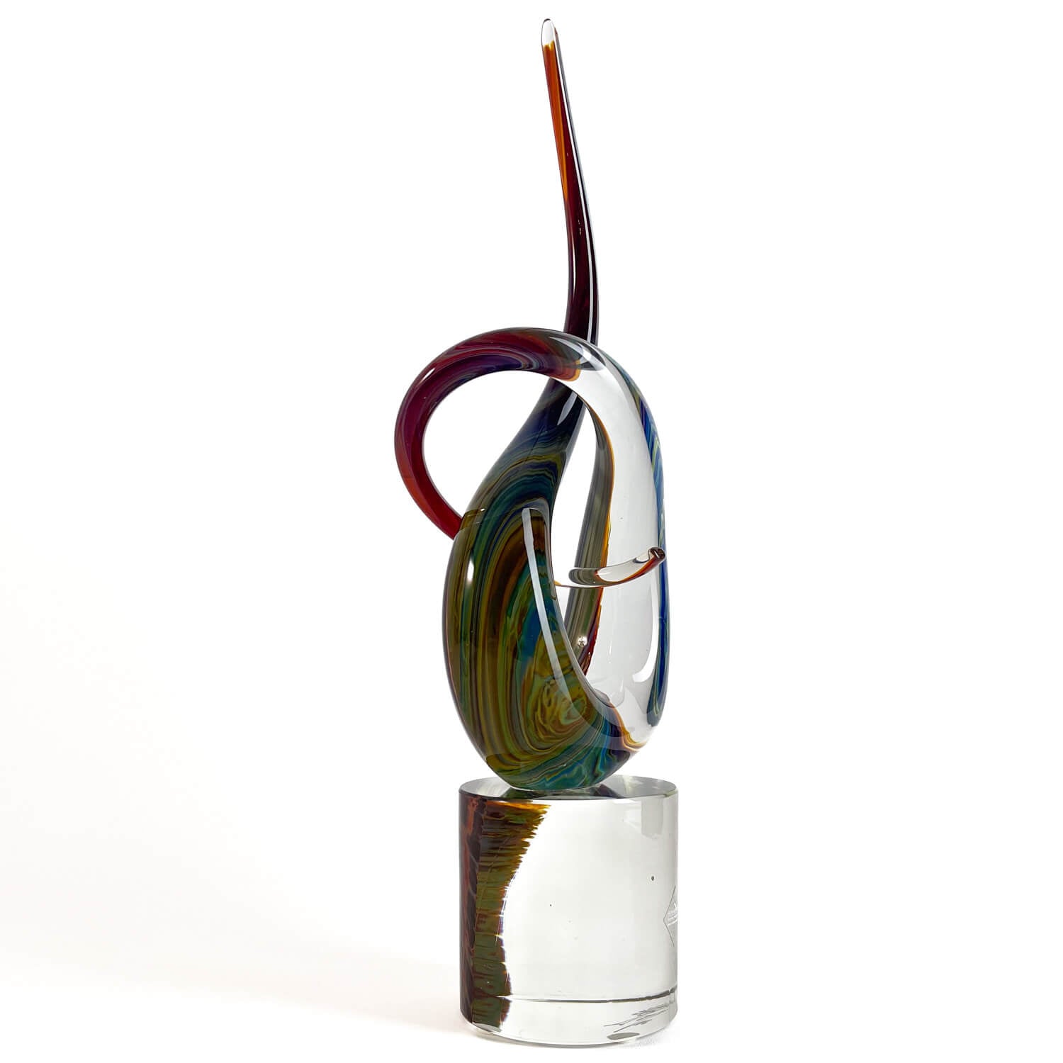 Love Knot - Murano Glass calcedonio - cm 30 up to cm 70