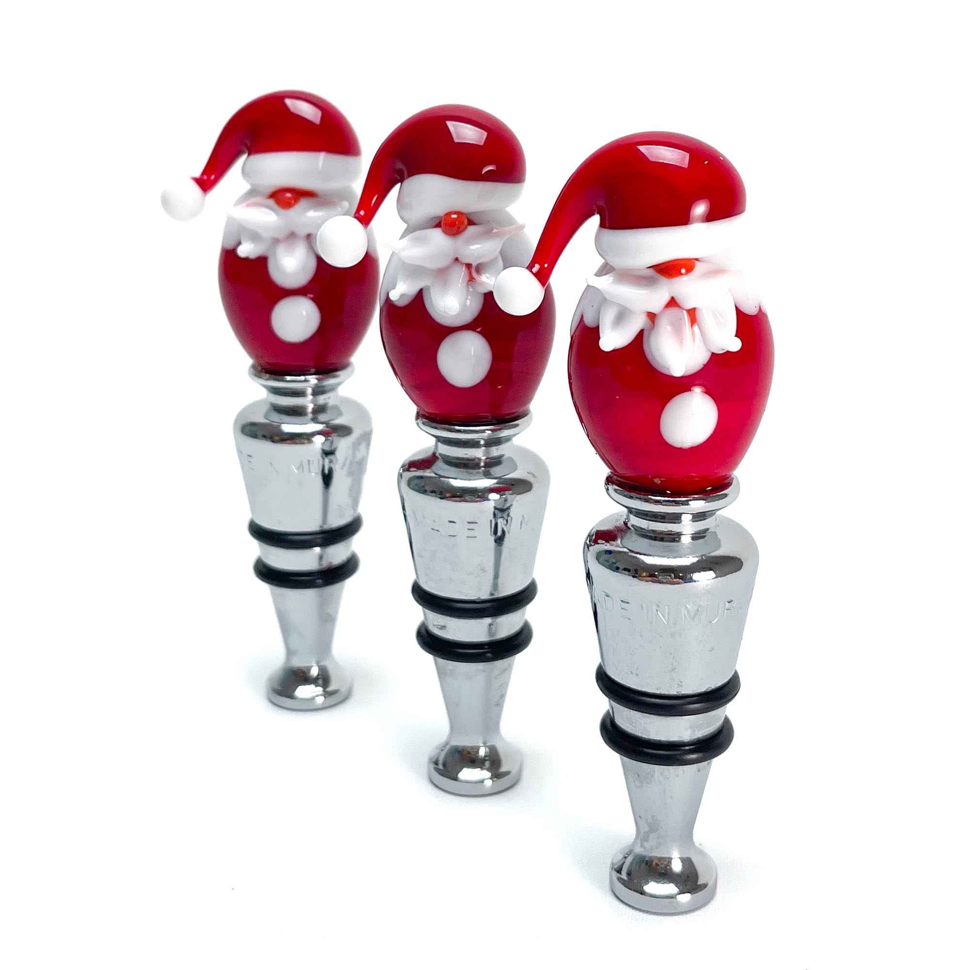 Santa Claus Glass Stopper