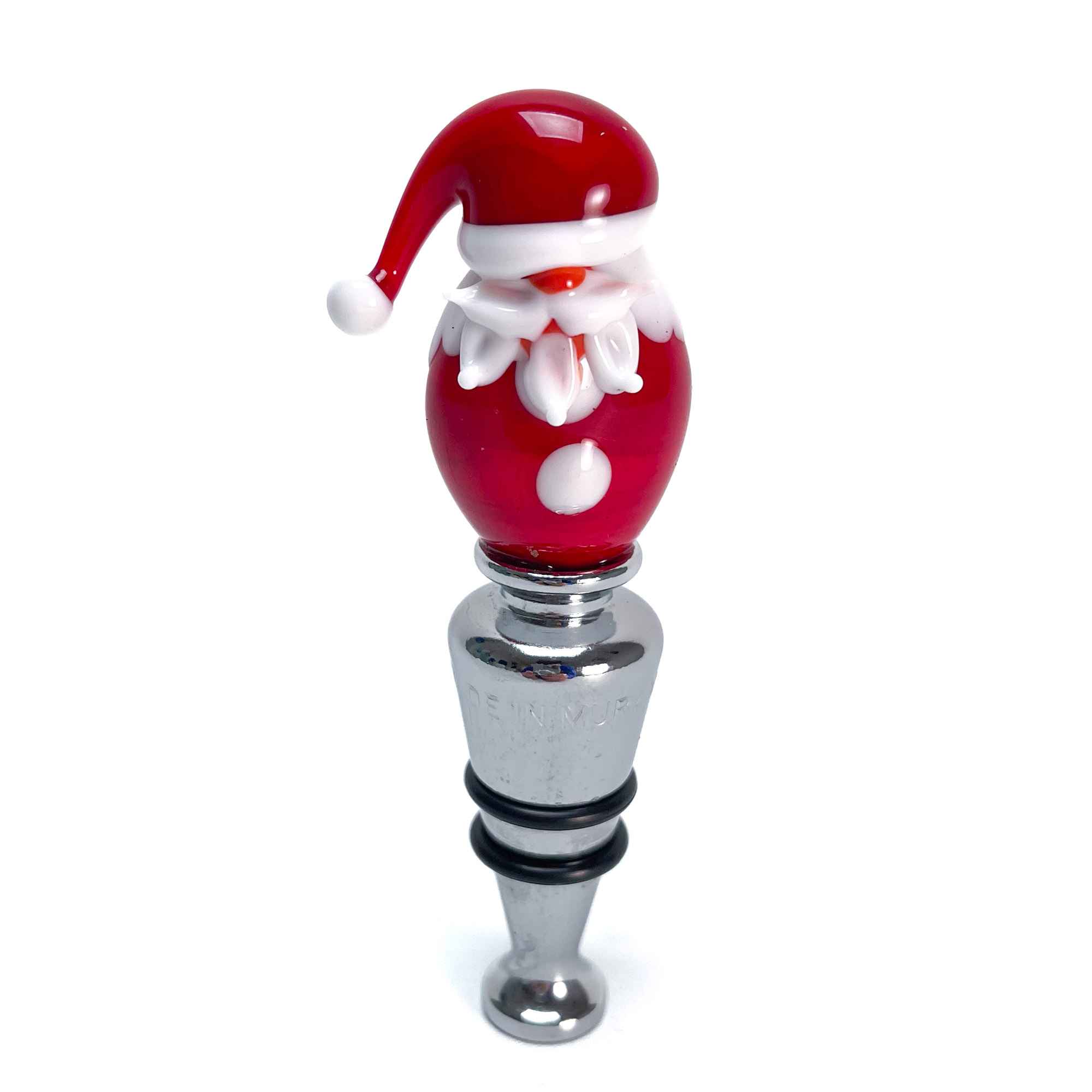 Santa Claus Glass Stopper