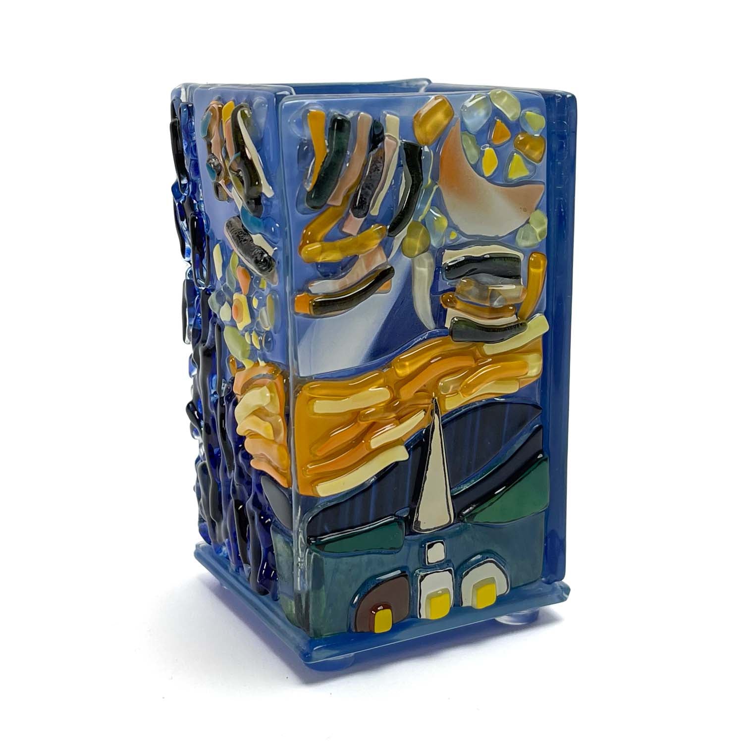 Van Gogh "Starry Night" Mosaic Vase