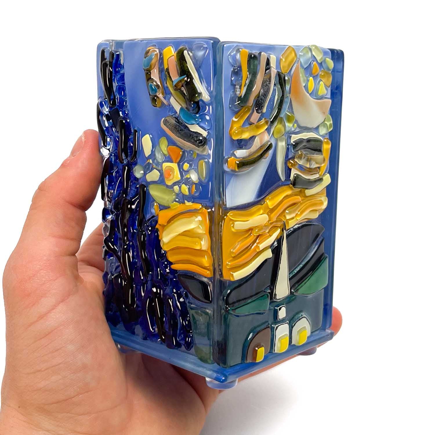 Van Gogh "Starry Night" Mosaic Vase