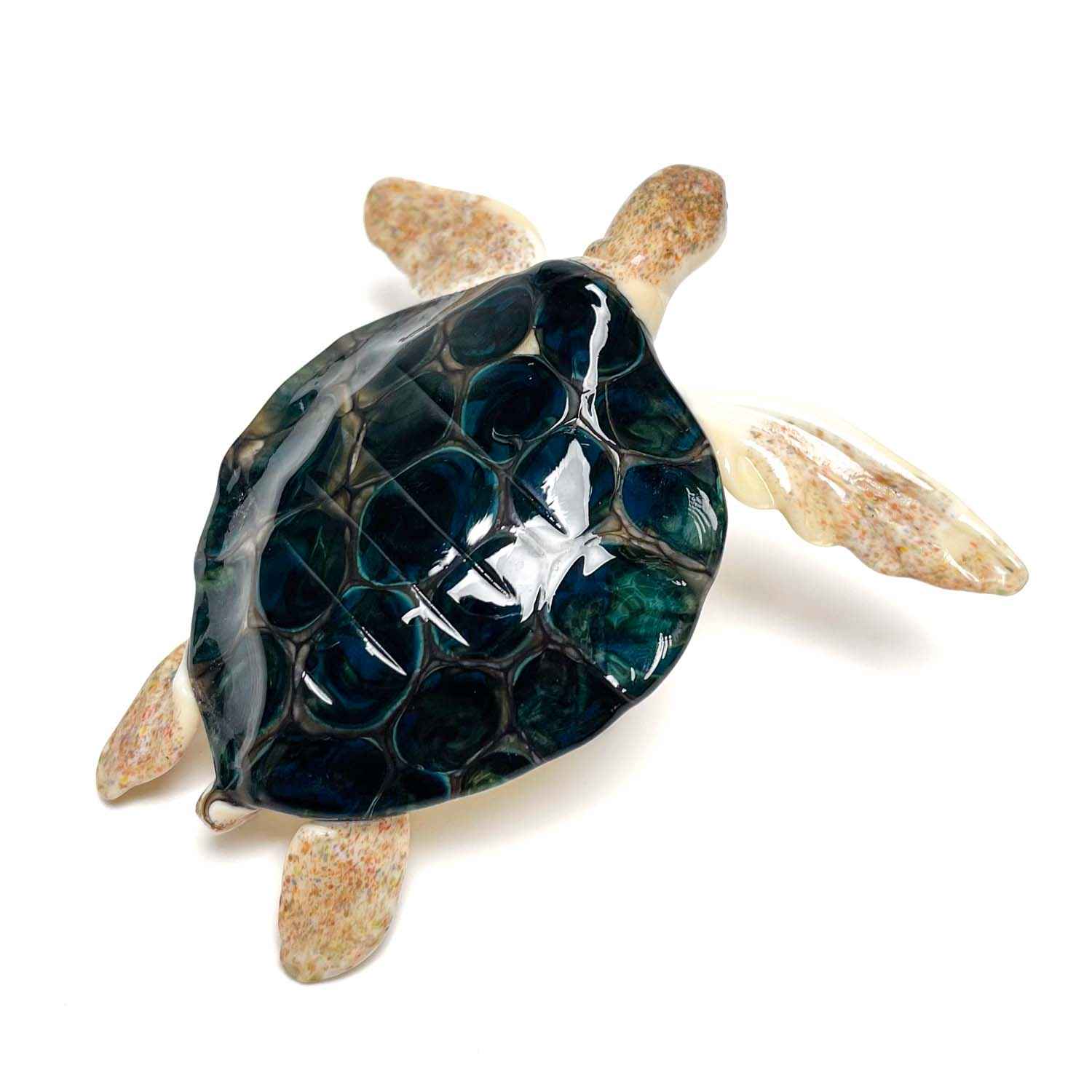 Murano glass turtle on the rock