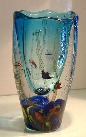 Vase aquarium - Verre de Murano