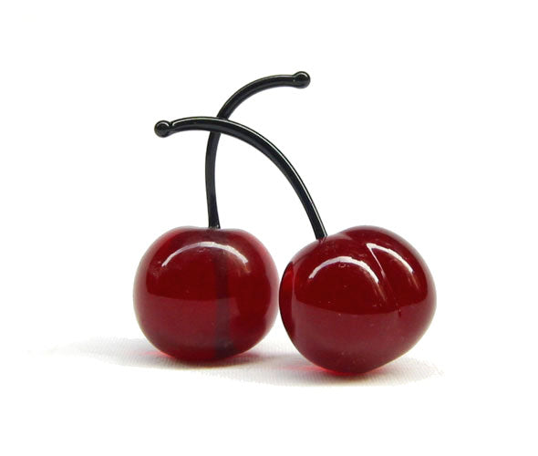 Set of Three Glass Cherries - Big Size