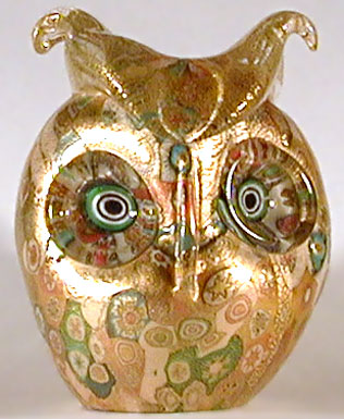 Owl - Murano glass - Collectible animals